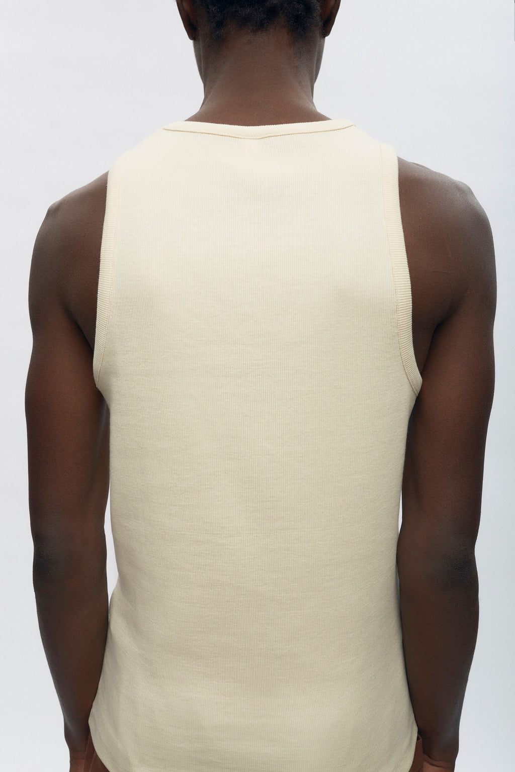 Men's Rib Tank in Natural
