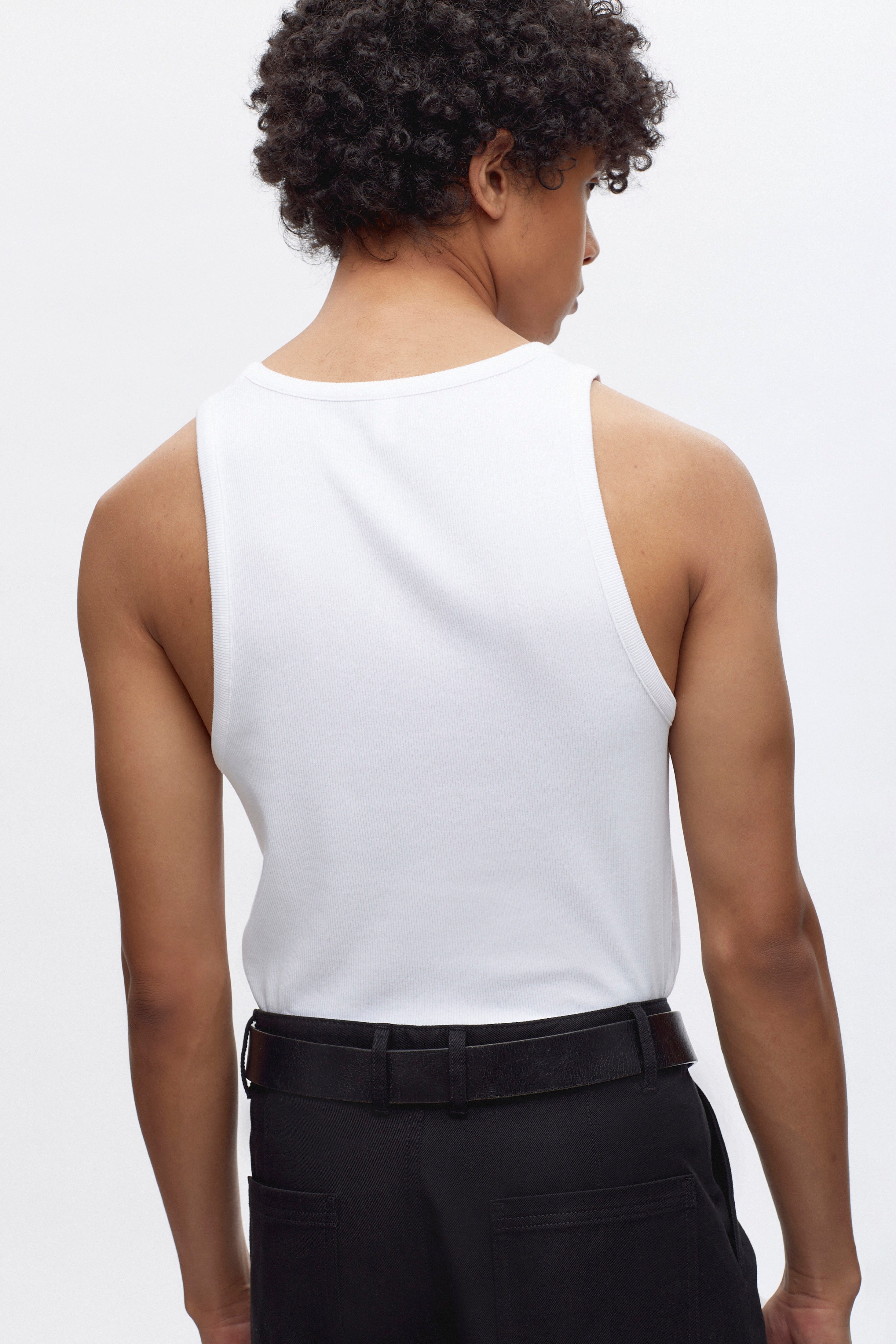 Rib Tank in White