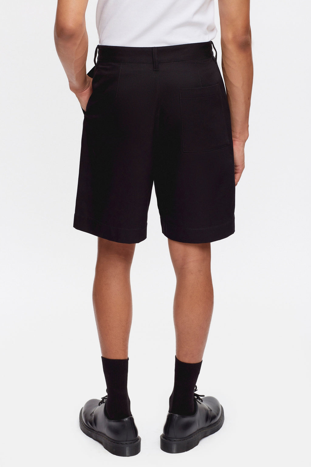 Twill Shorts in Black