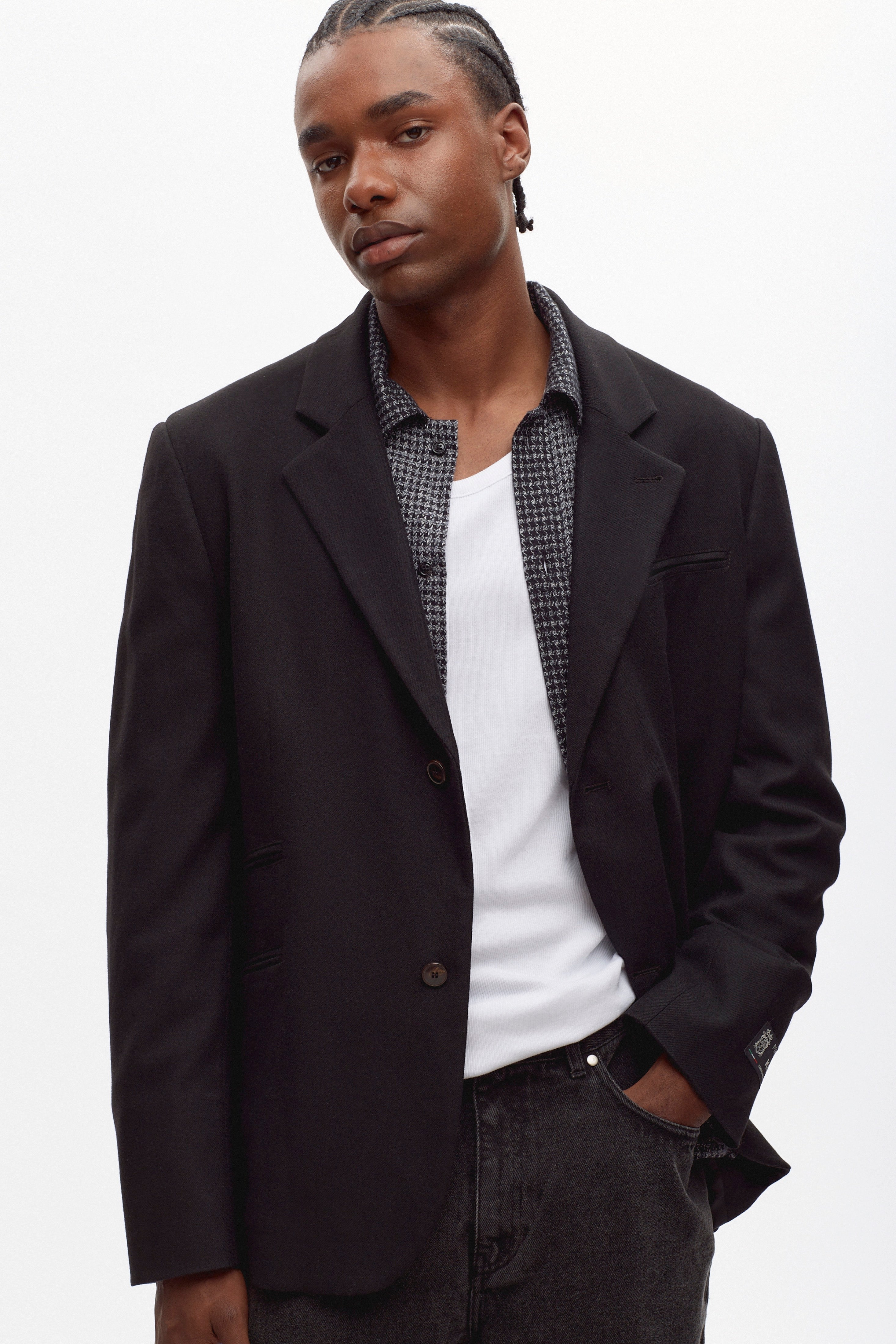 Men's Wool Laureate Jacket in Black