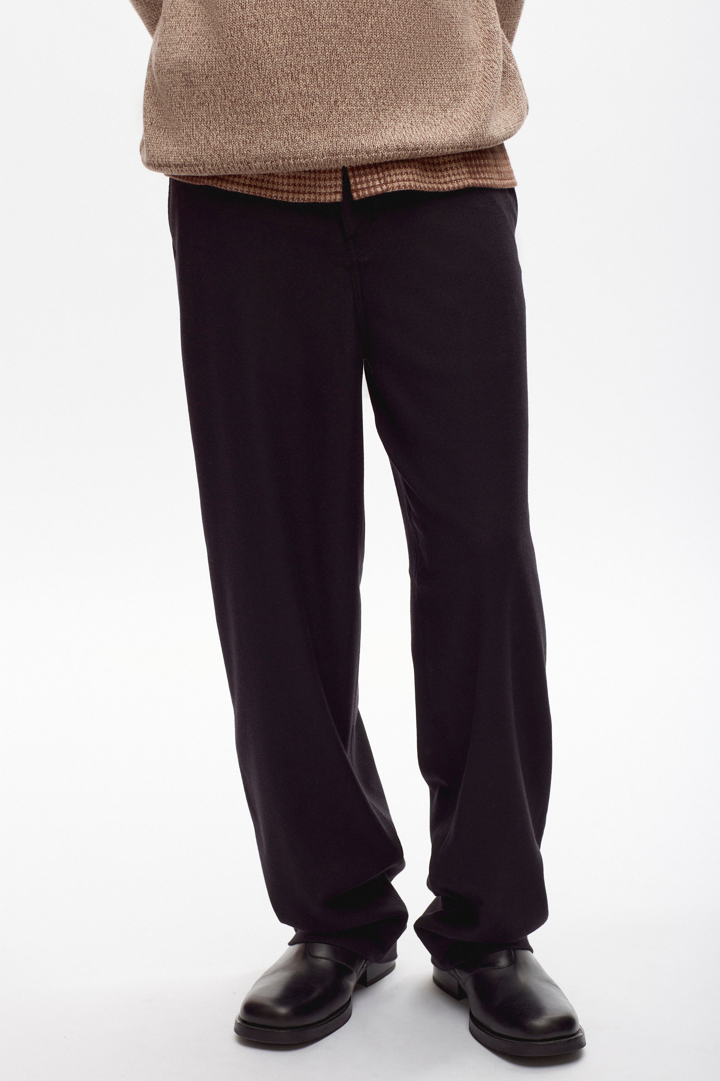 Men's Buma Wool Trouser in Black