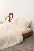 Linen Duvet Cover and Pillow Sham Set