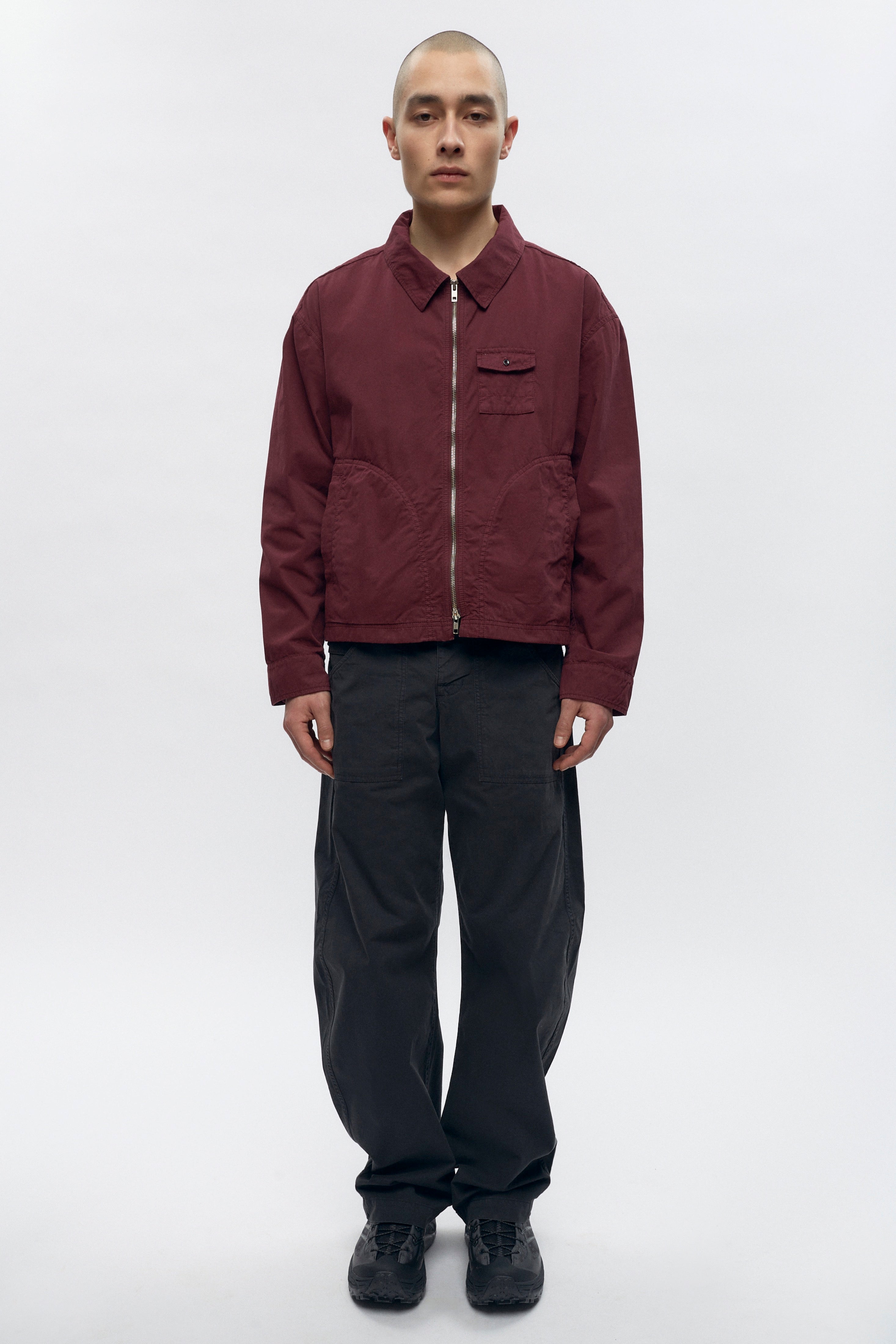 Raphael is 6ft is a regular M, and is wearing a M.