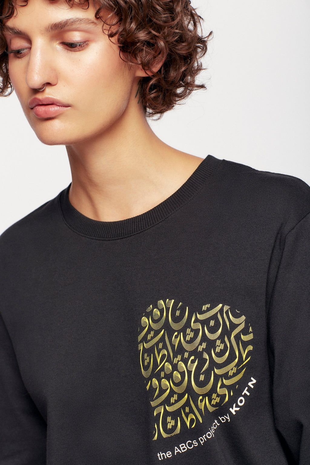 ABCs Graphic Longsleeve in Black