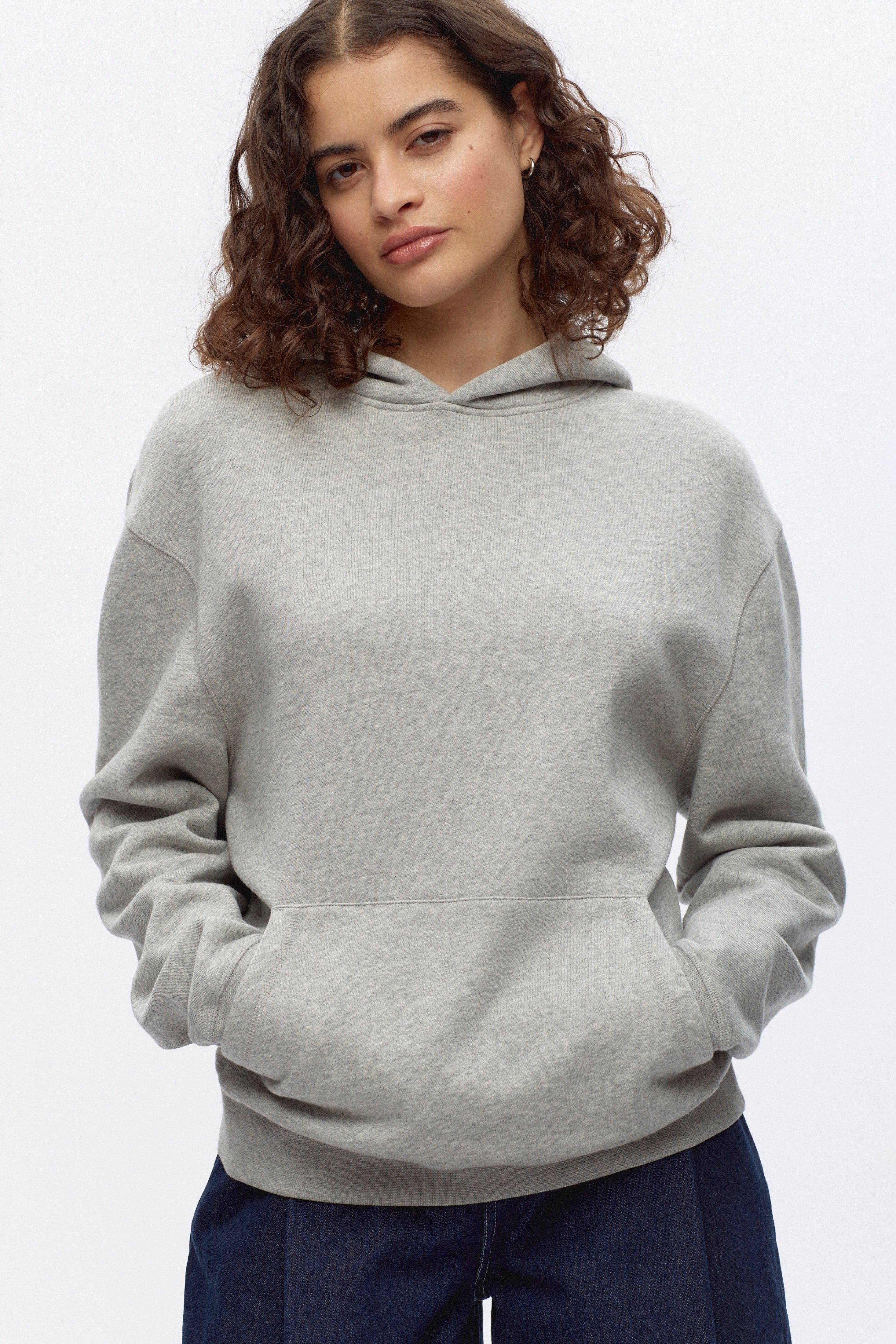 Unisex Essential Hoodie in Heather Grey