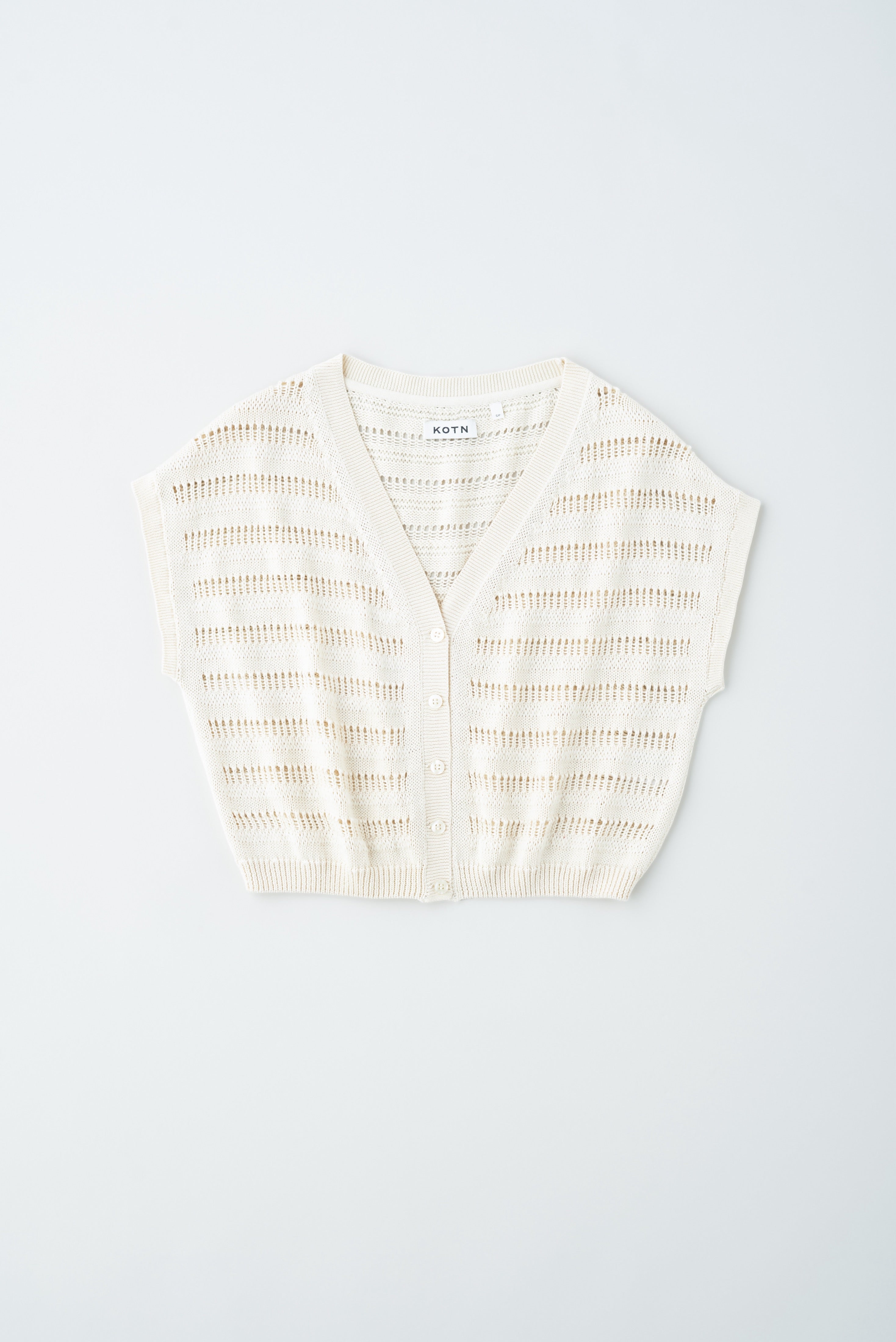 Women's Acacia Knit Vest in Natural