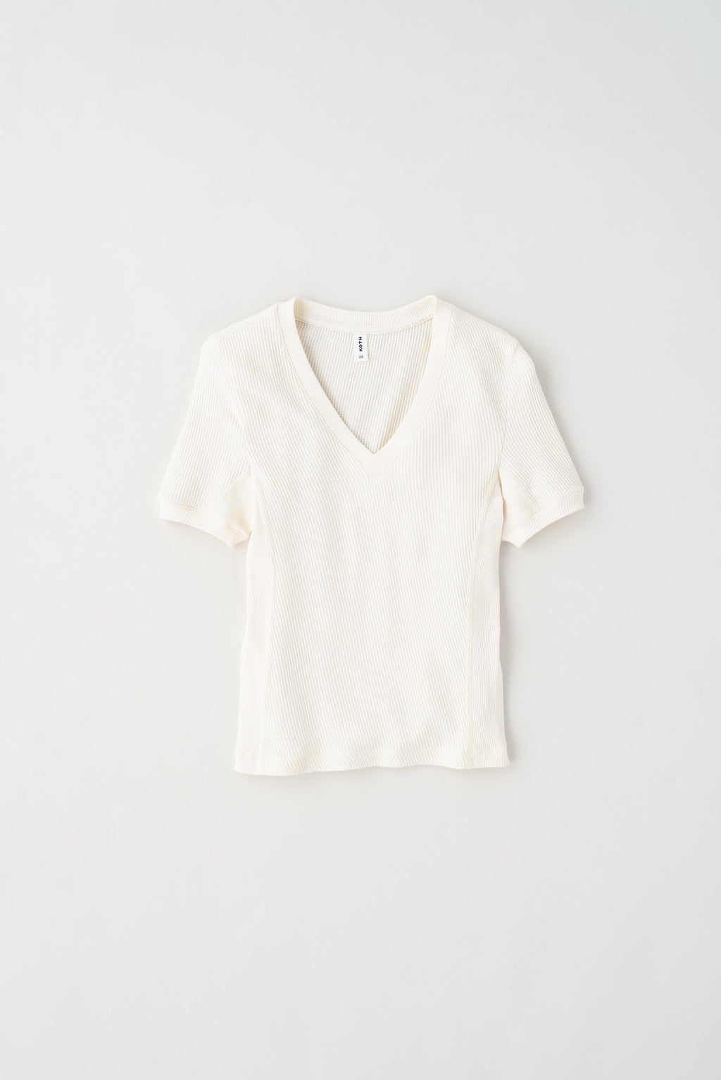 Women's Ahly V-Neck Tee in Natural