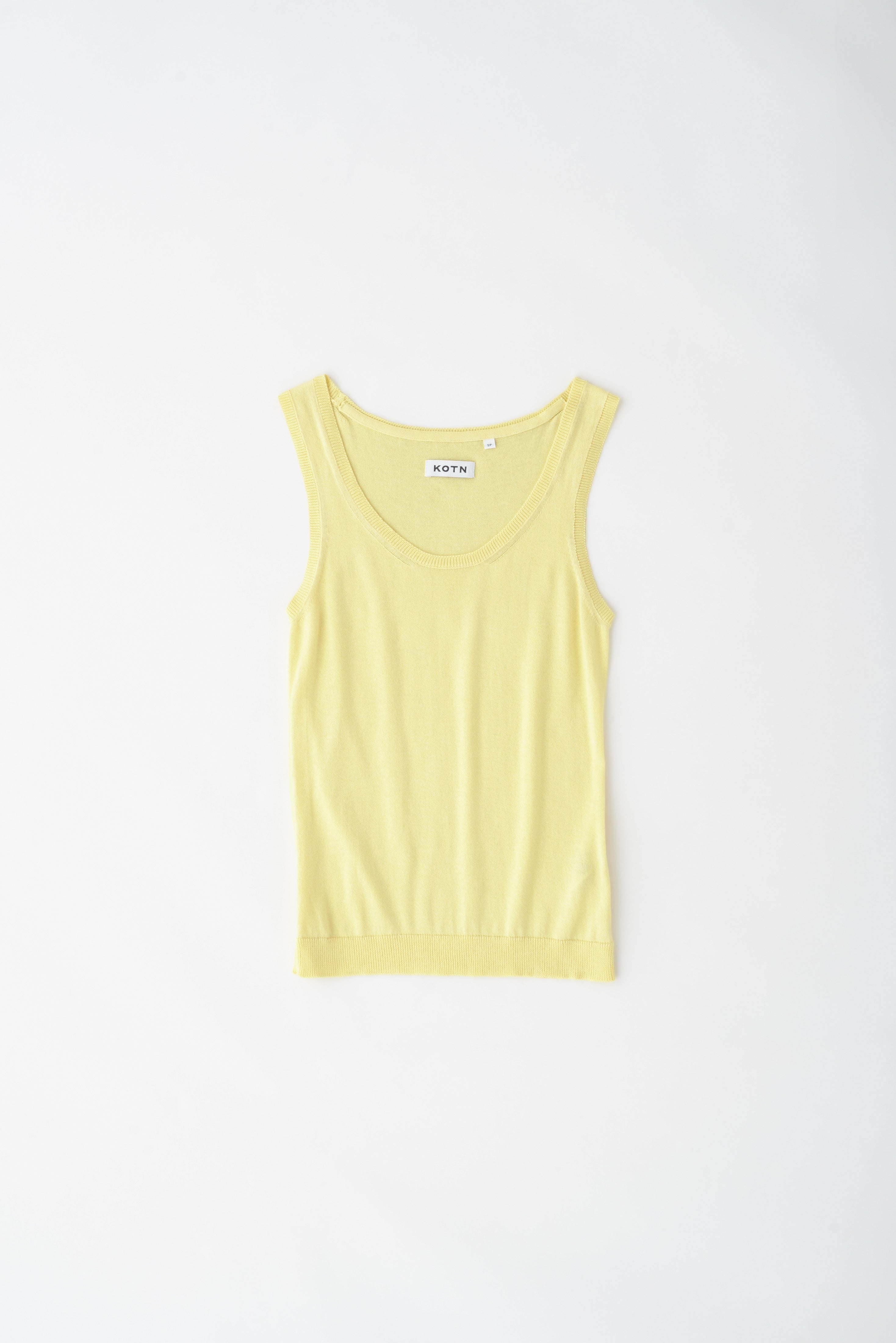 Women's Knit Crew Tank in Chardonnay