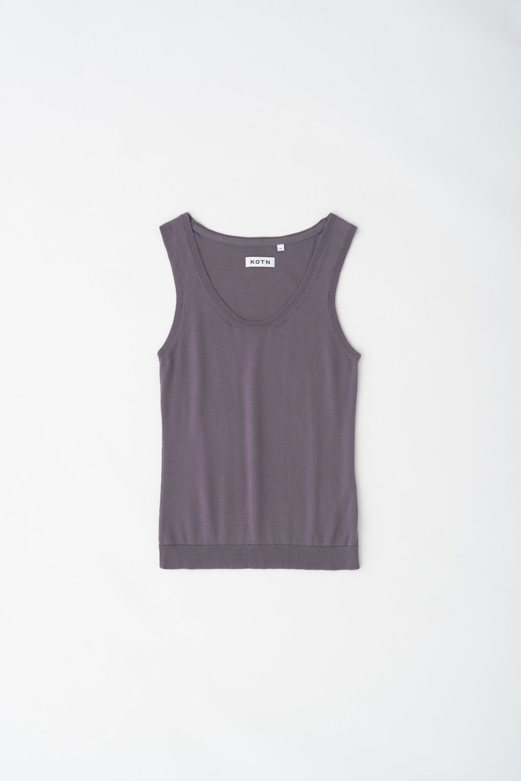 Women's Knit Crew Tank in Storm