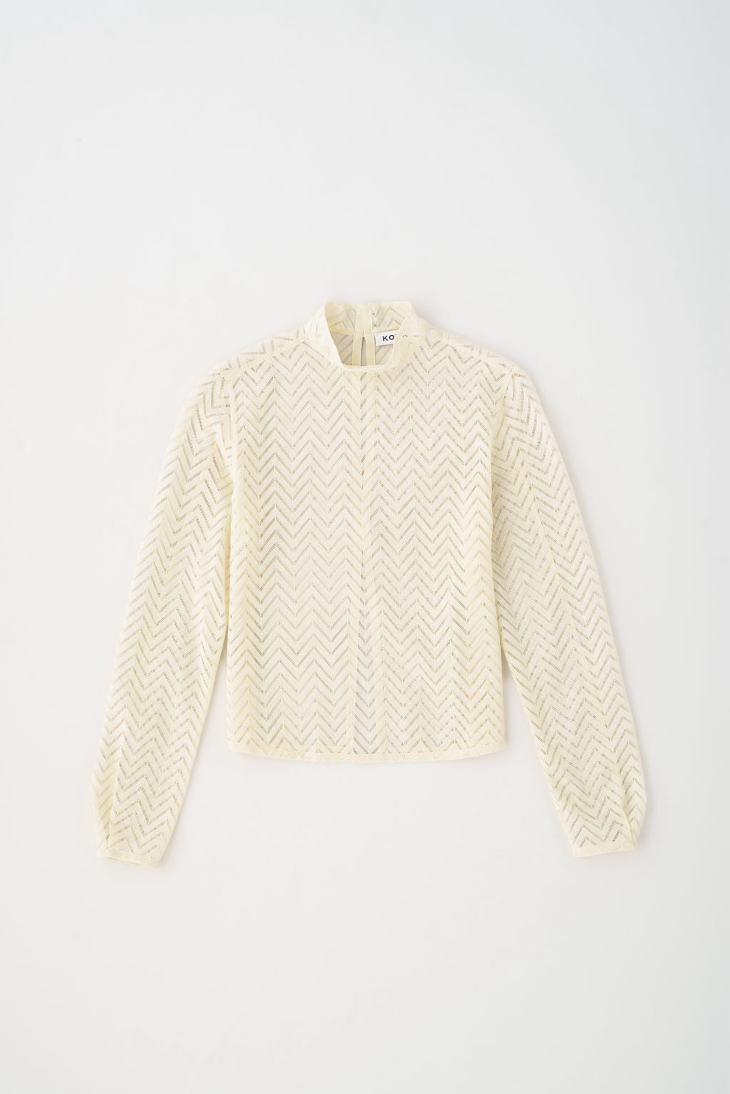 Women's Lace Mockneck in Natural