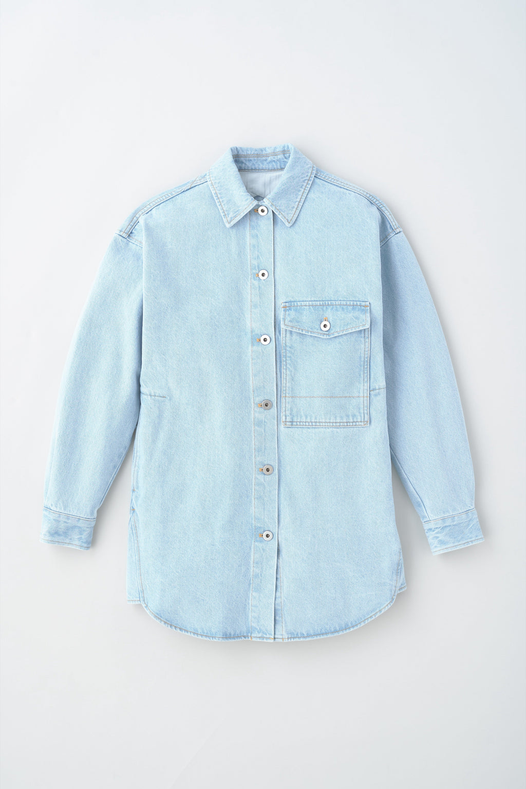 Women's Lido Denim Overshirt in Light Wash