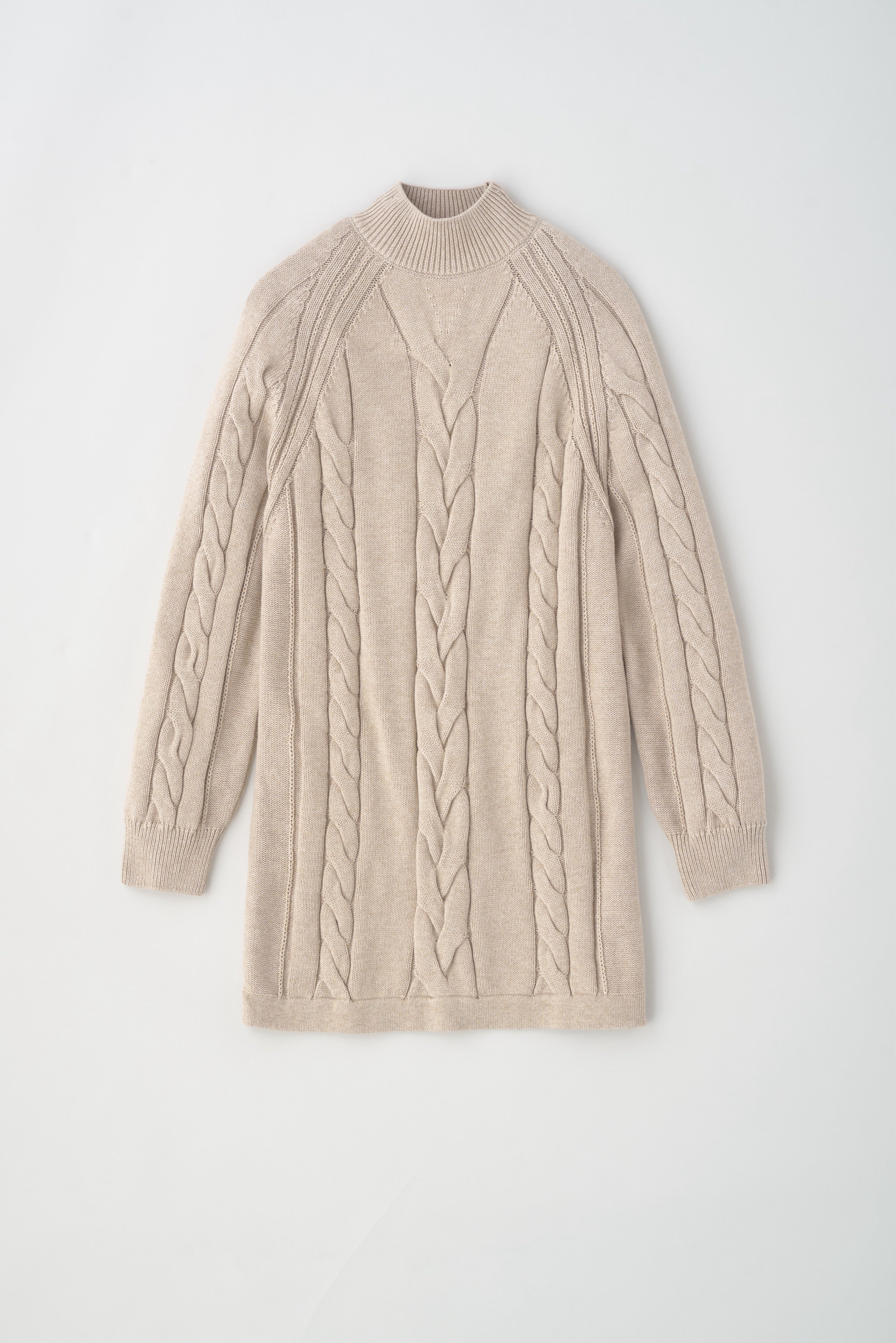 Women's Luxor Cable Dress in Light Nimbus Melange