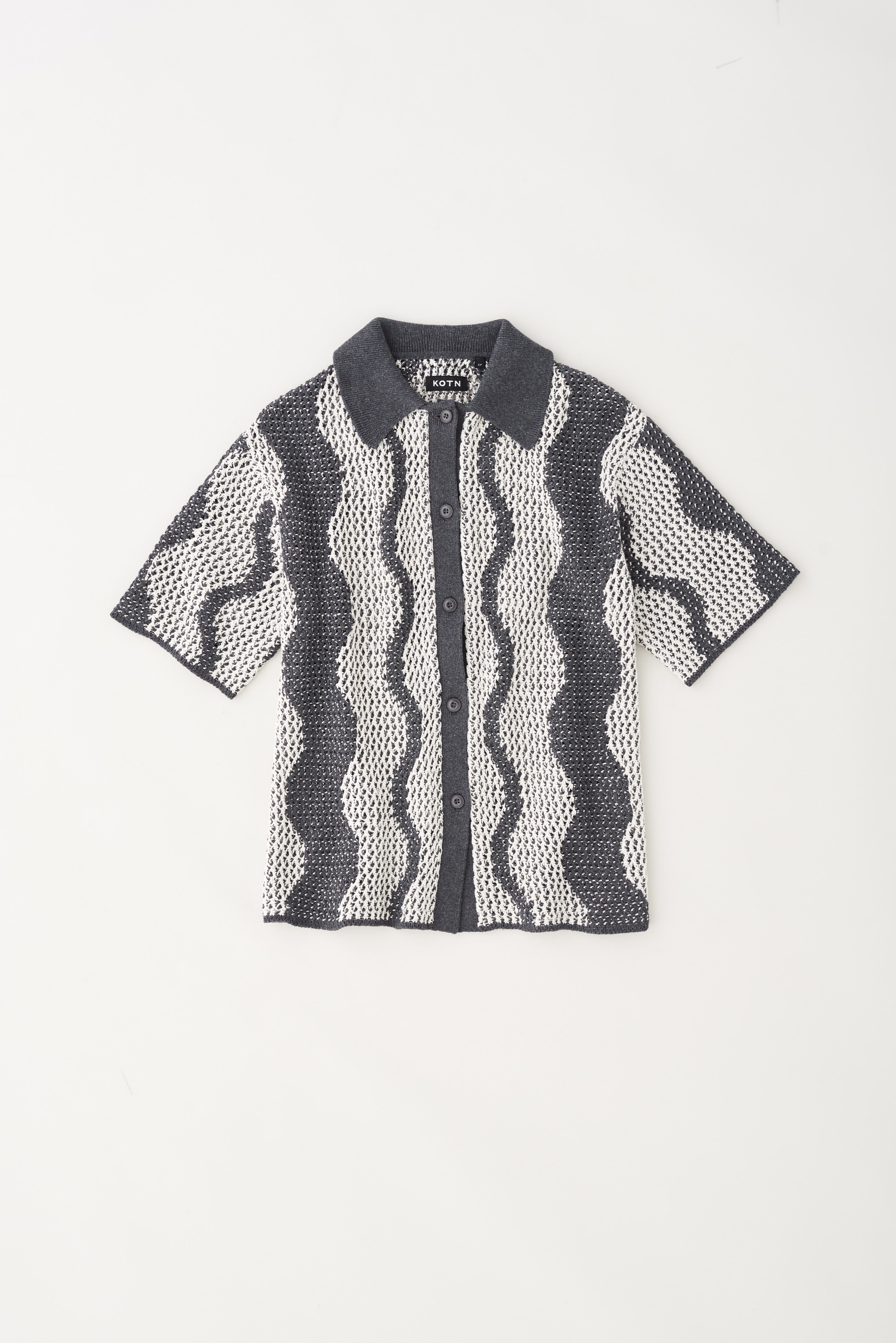 Women's Masrah Knit Shirt in Black/Marshmallow