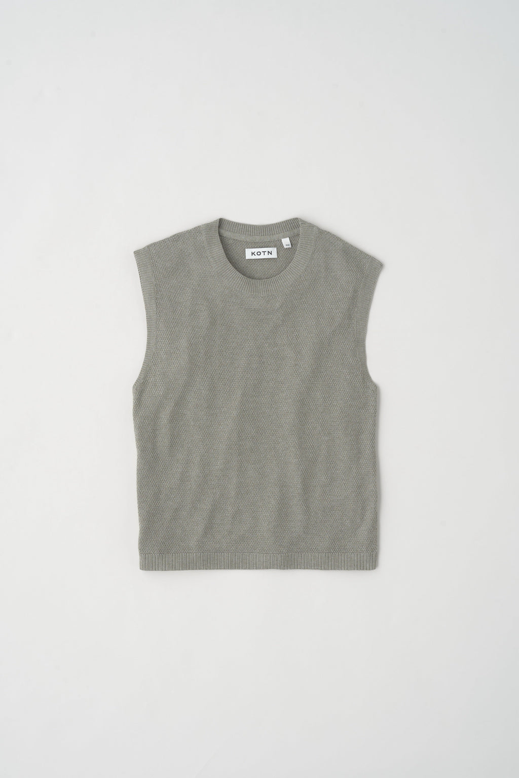 Women's Mesh Sleeveless Tee in Dune Grass