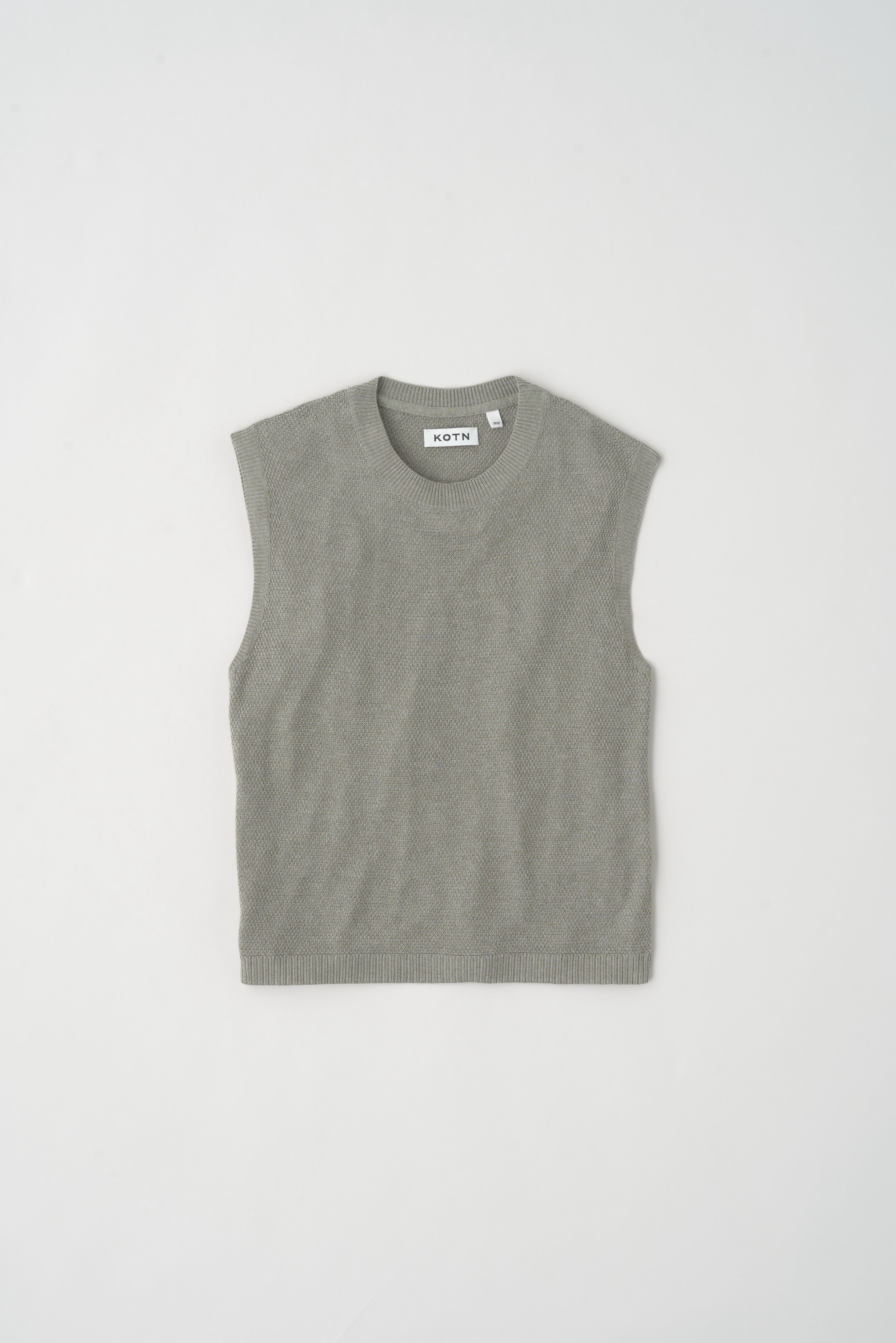 Women's Mesh Sleeveless Tee in Dune Grass