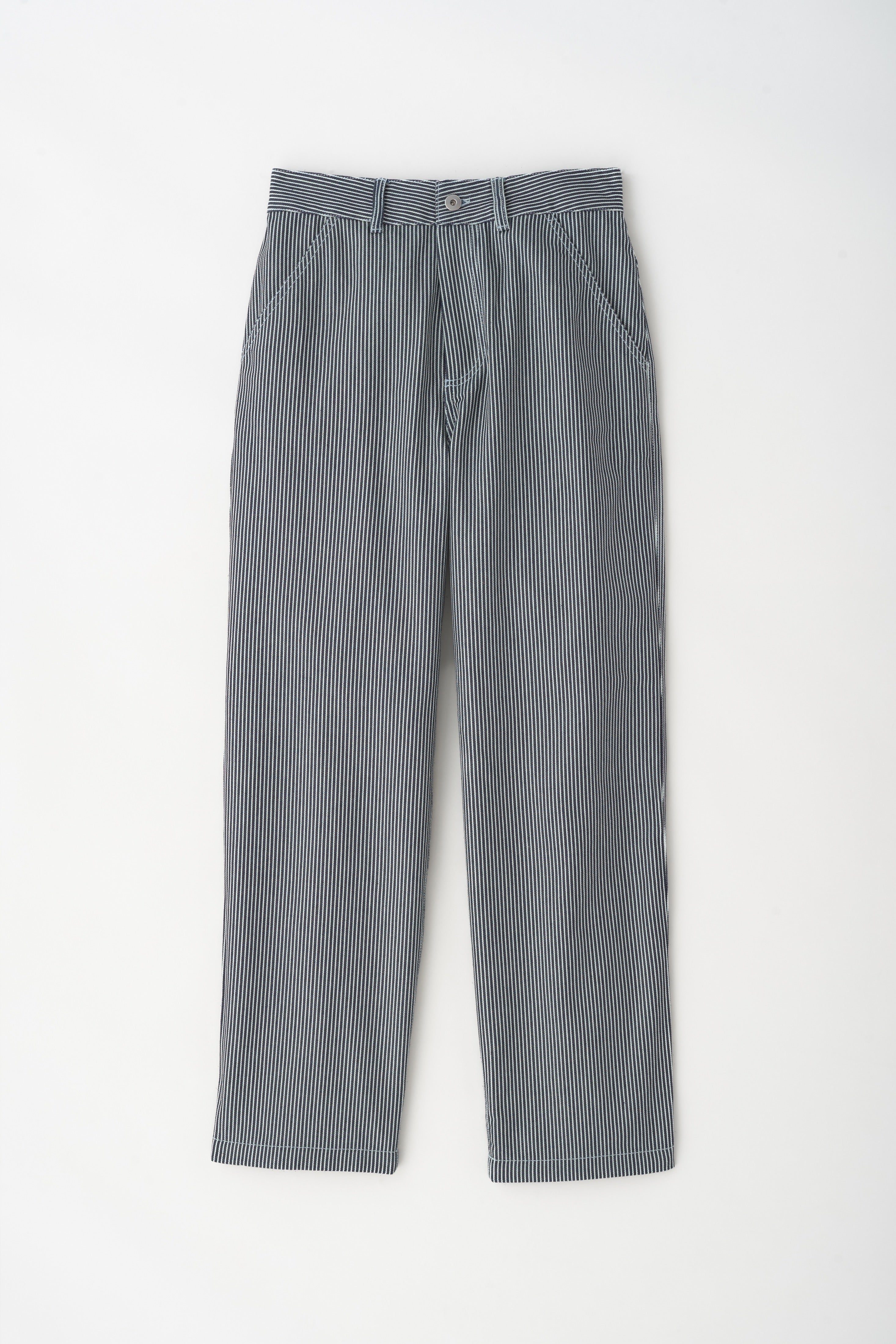 Metro Pant in Indigo Stripe