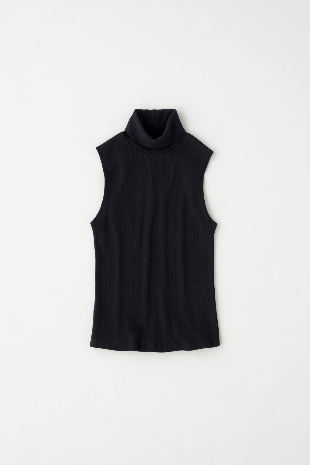 Women's Sleeveless Turtleneck in Black