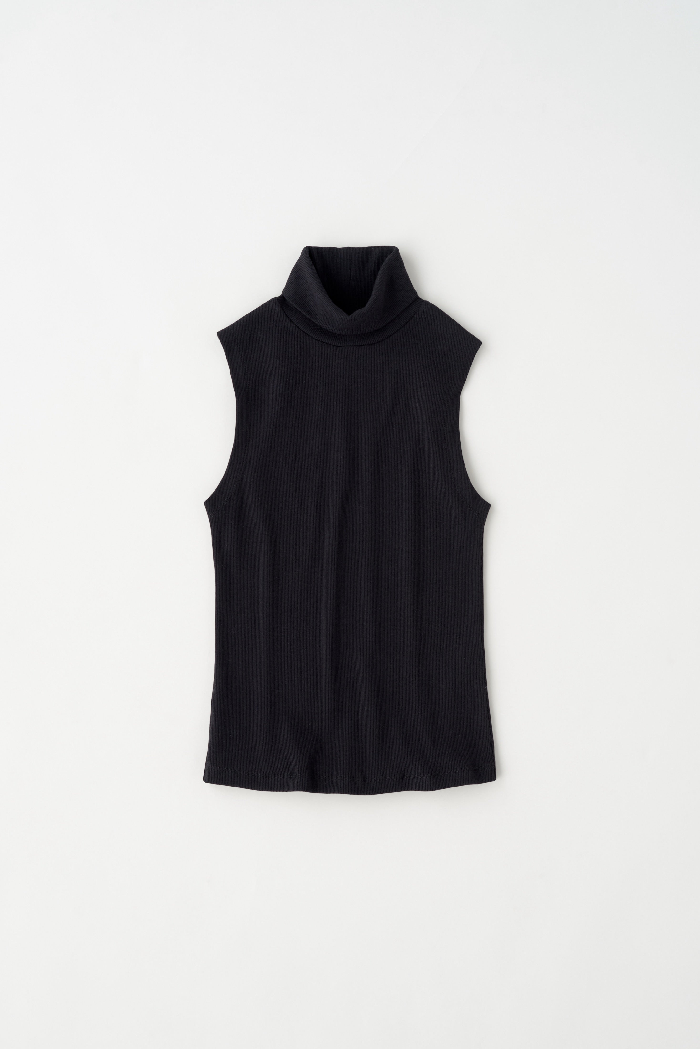 Women's Sleeveless Turtleneck in Black