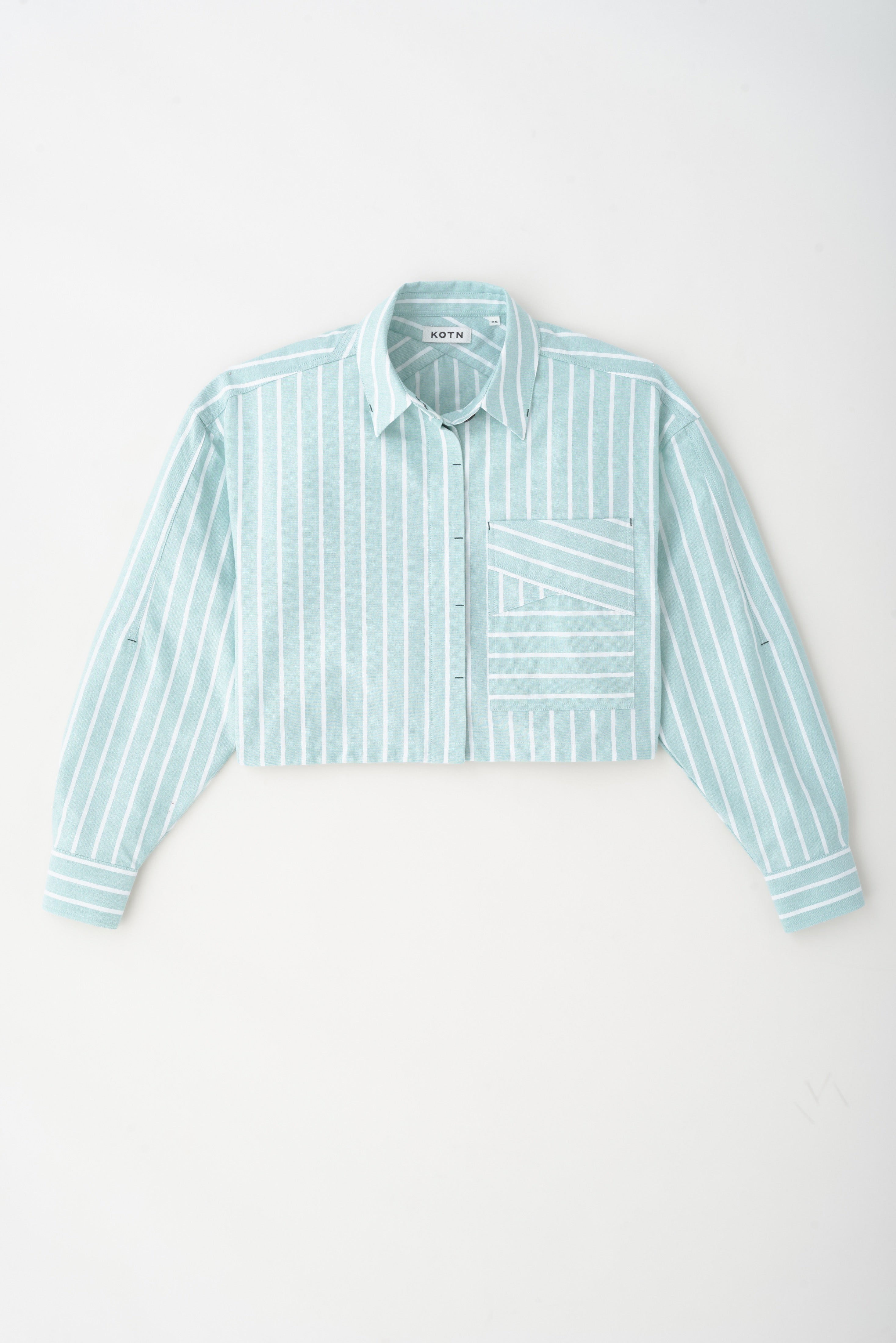 Women's Zeina Shirt in Silver Pine Stripe