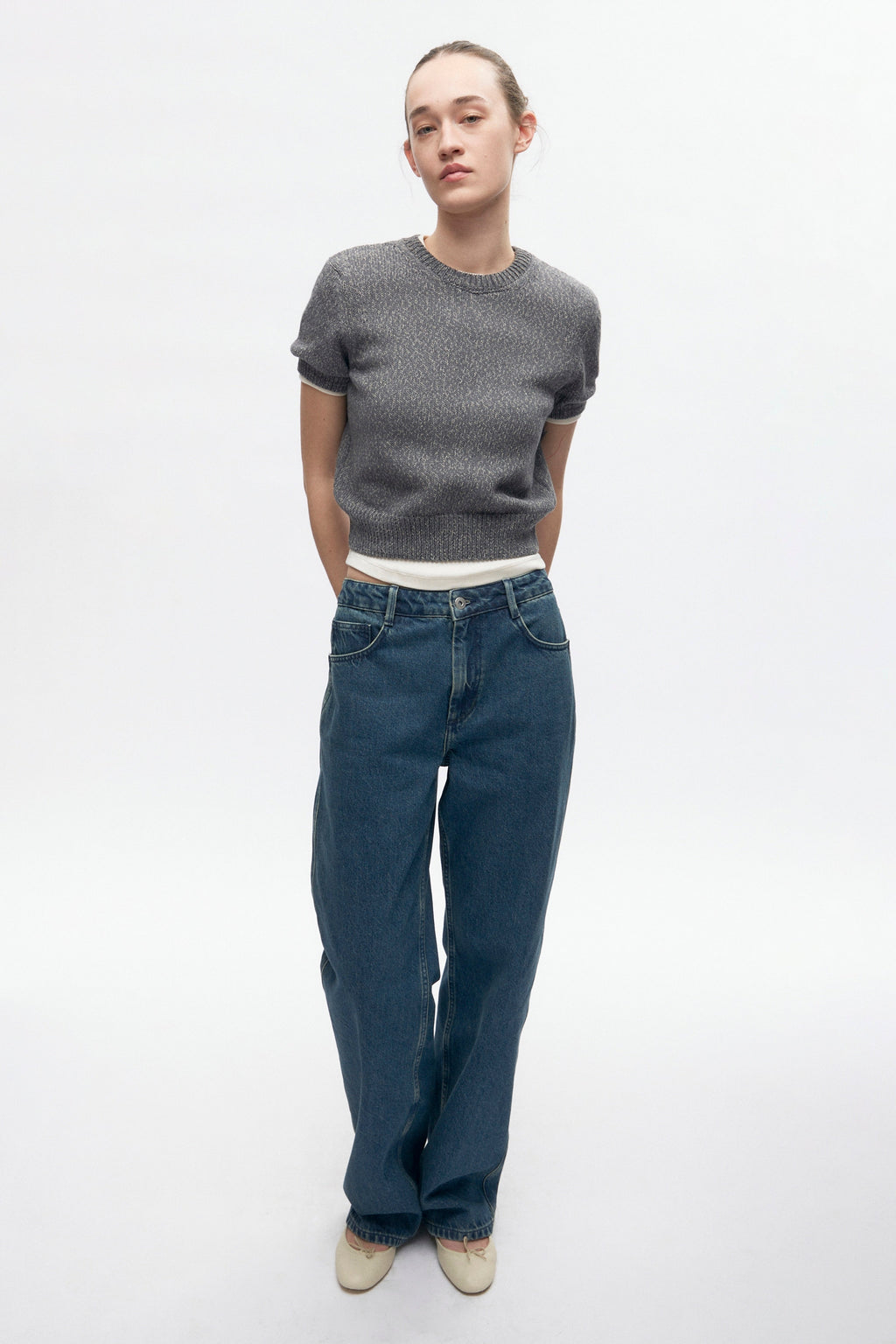 Women's Orman Knit Crew in Dark Dusk Mix