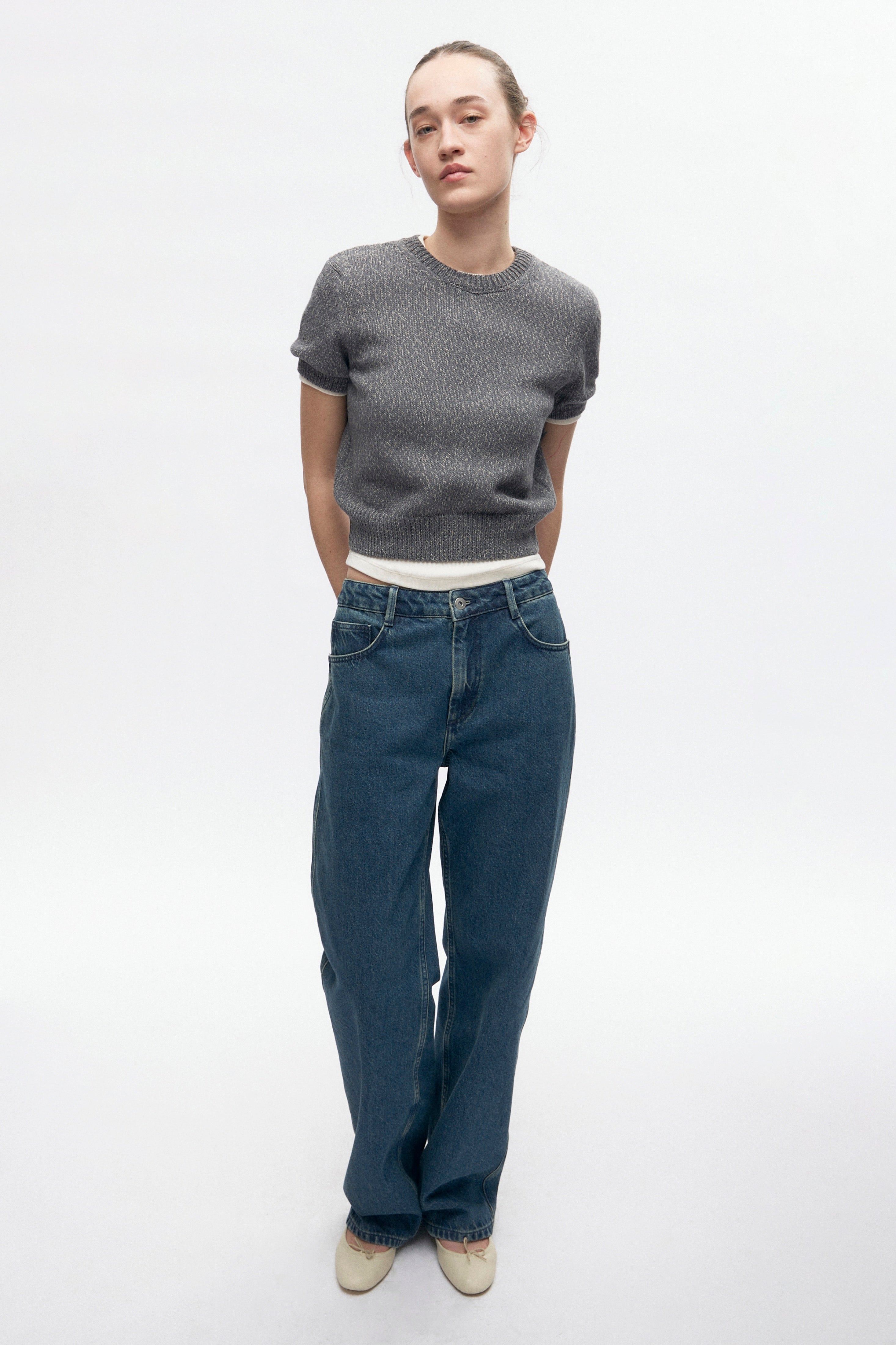 Women's Orman Knit Crew in Dark Dusk Mix