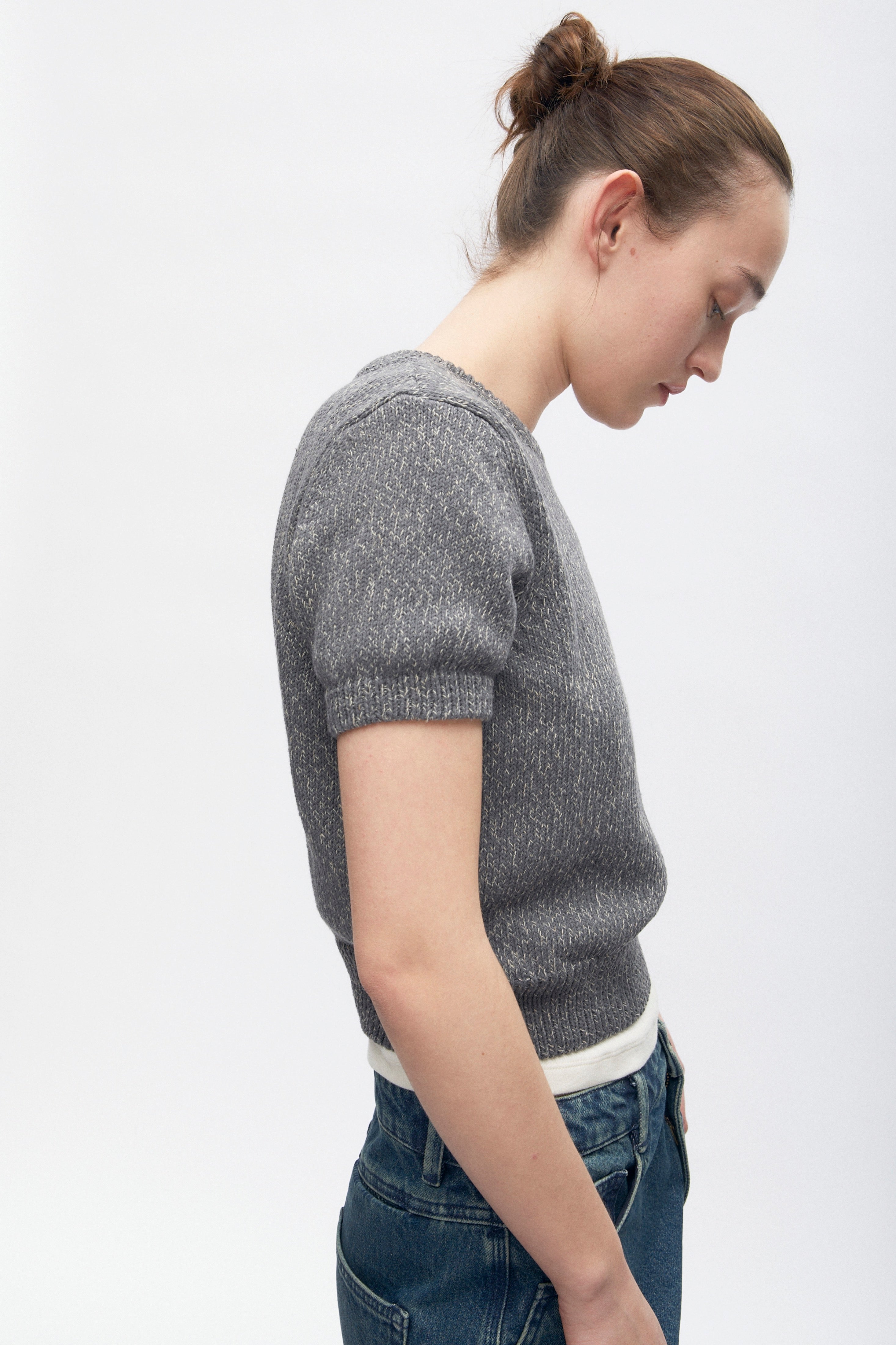 Women's Orman Knit Crew in Dark Dusk Mix