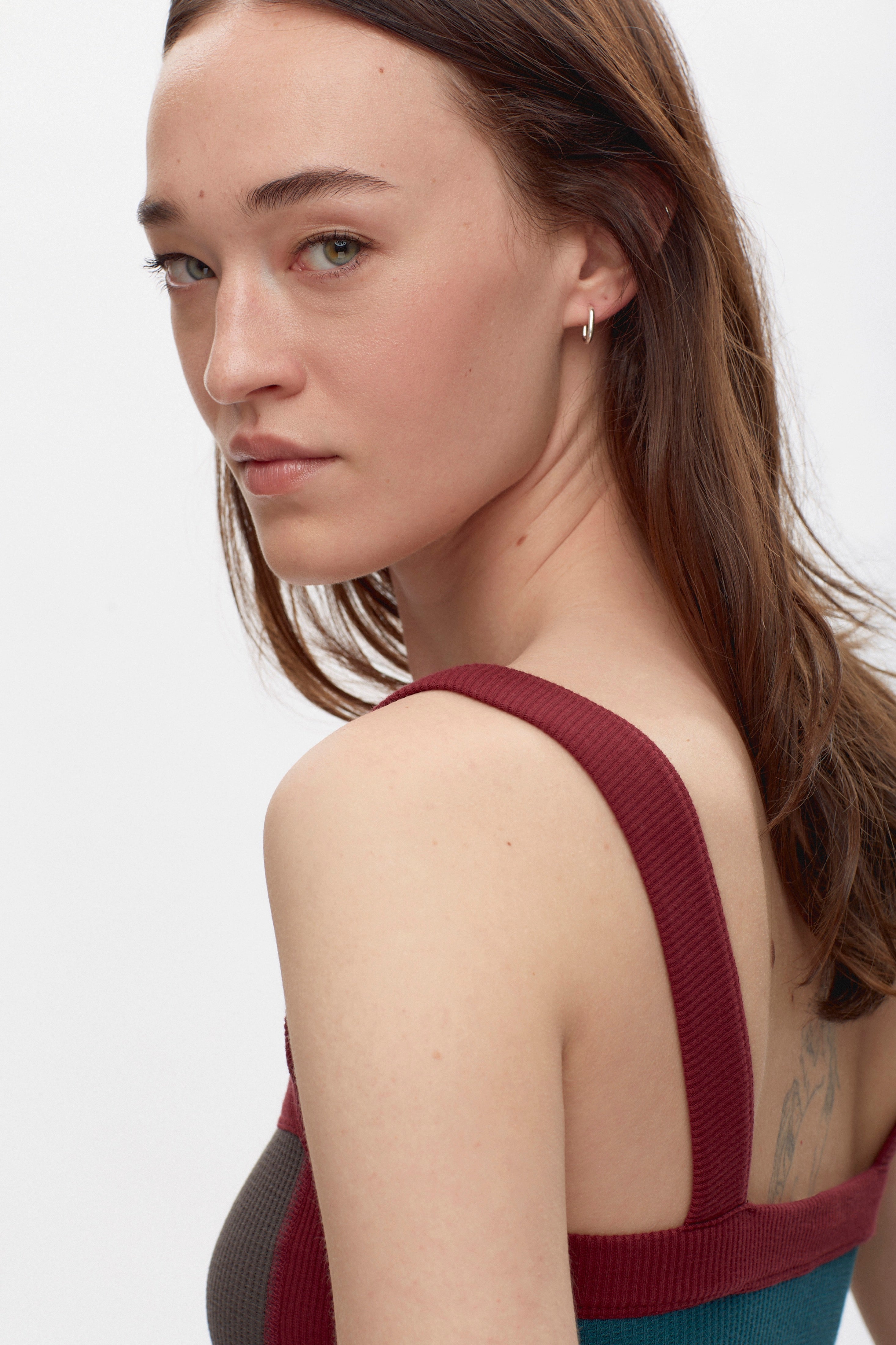 Women's Ahly Tank in Beluga/Dark Teal