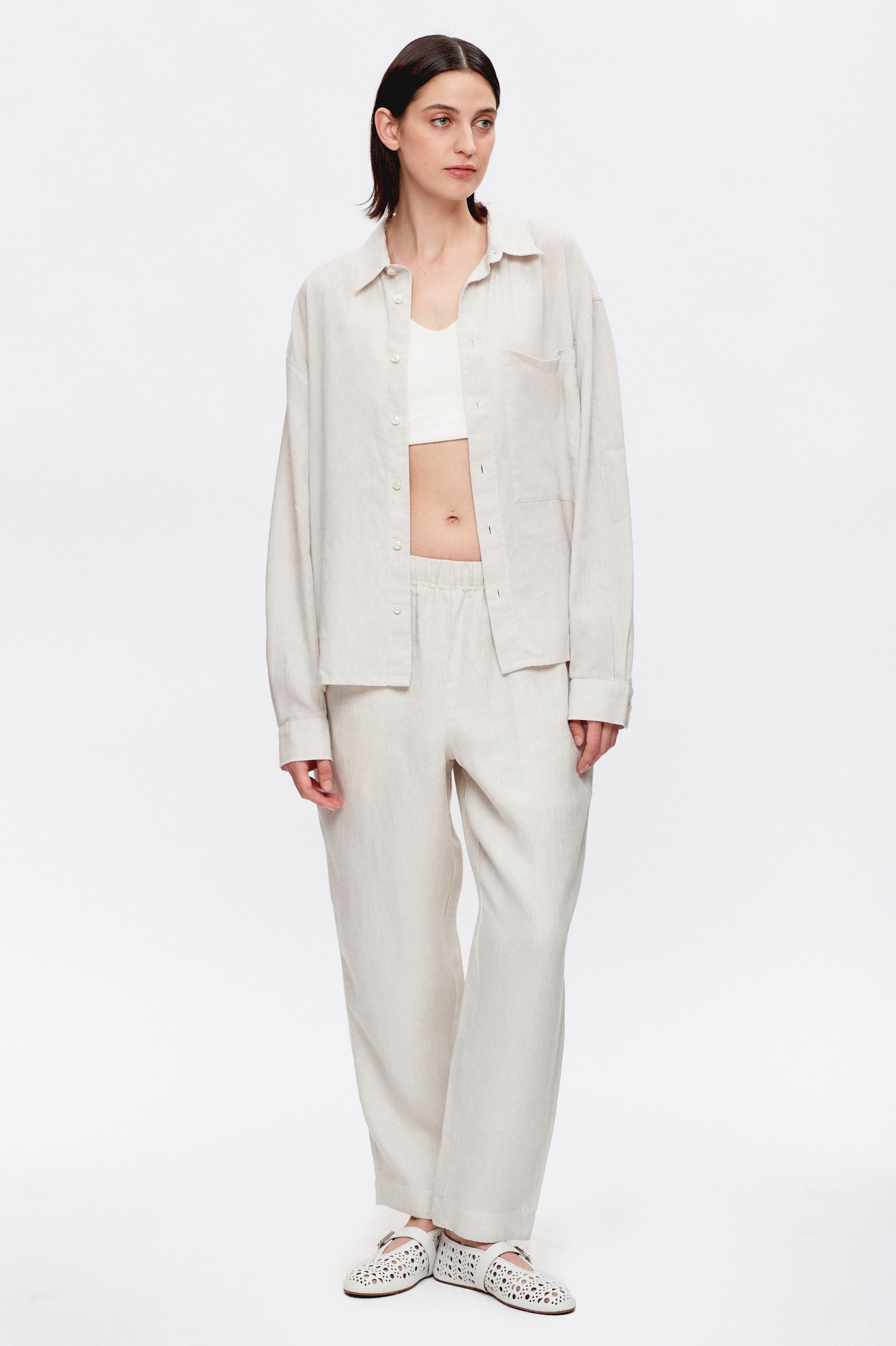 Erin is 5ft 10in, a regular size S and wearing a S.