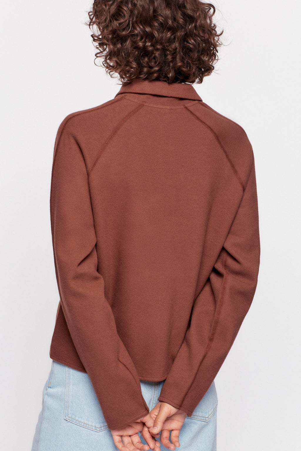 Women's Cozy Polo in Umber