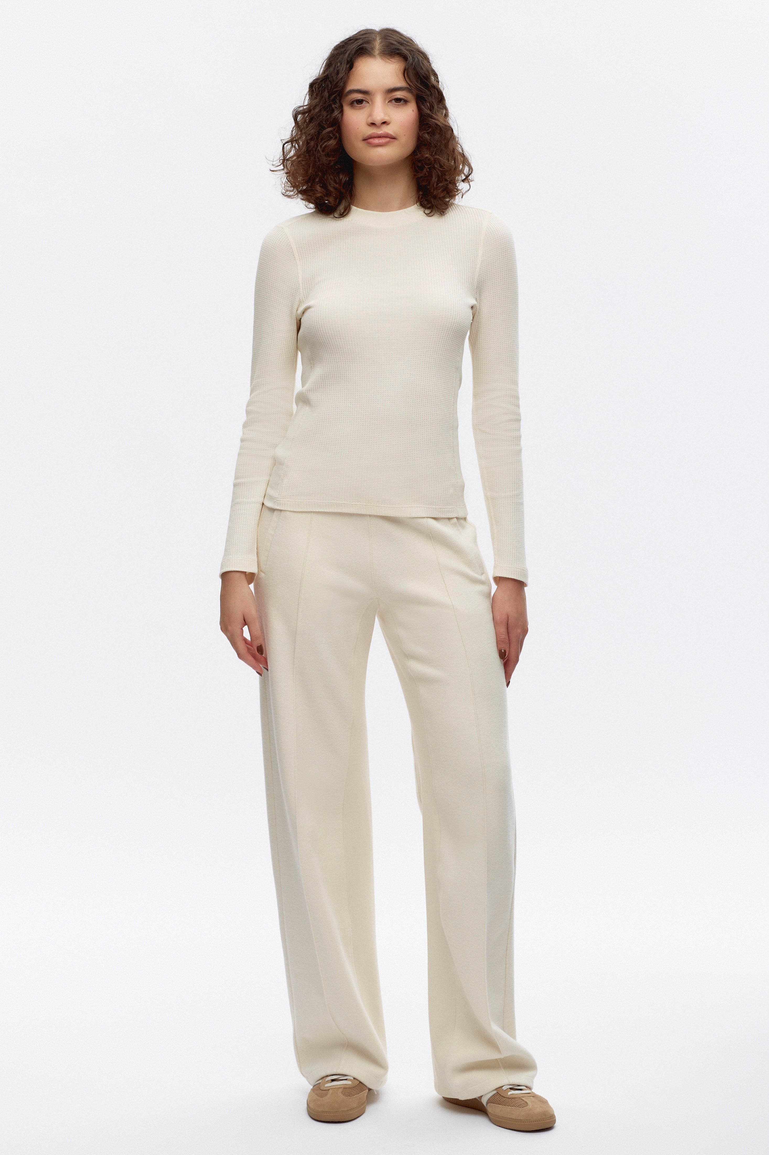 Women's Cozy Track Pant in Natural
