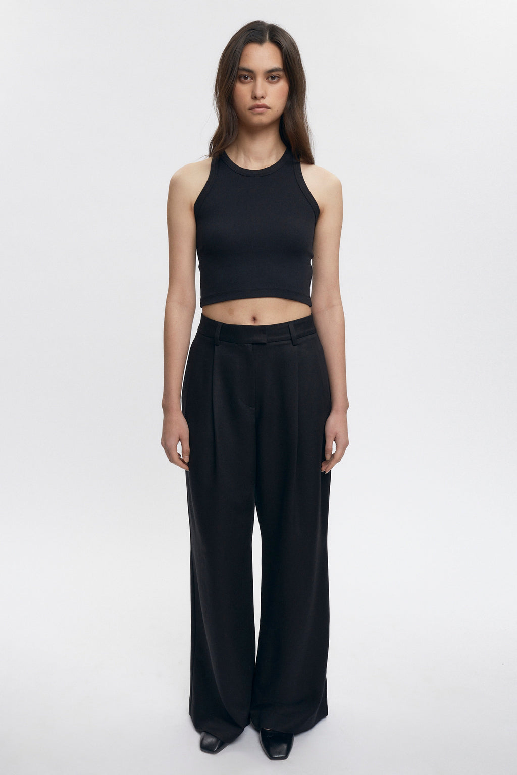 Women's Crop Racer Tank