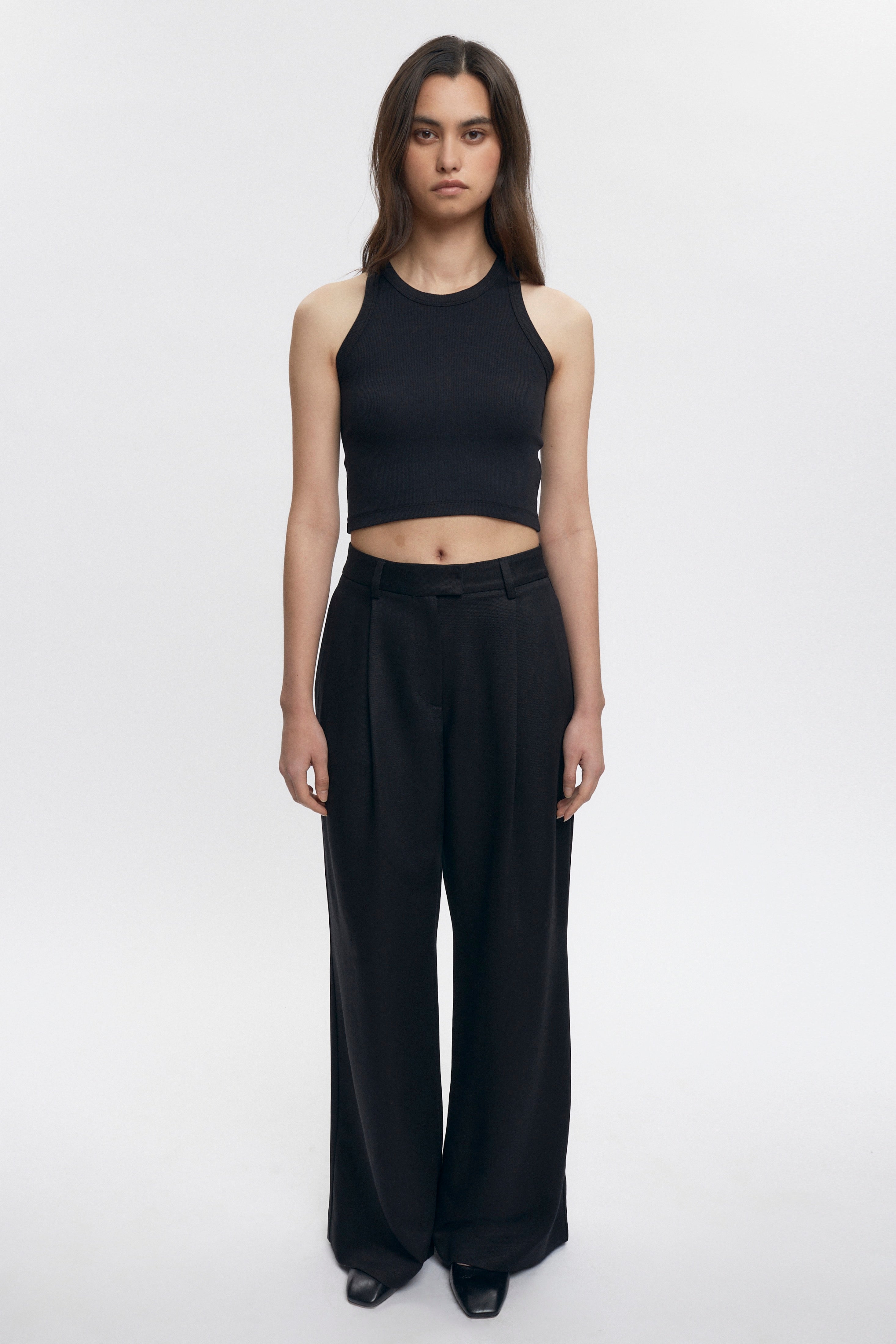 Women's Crop Racer Tank