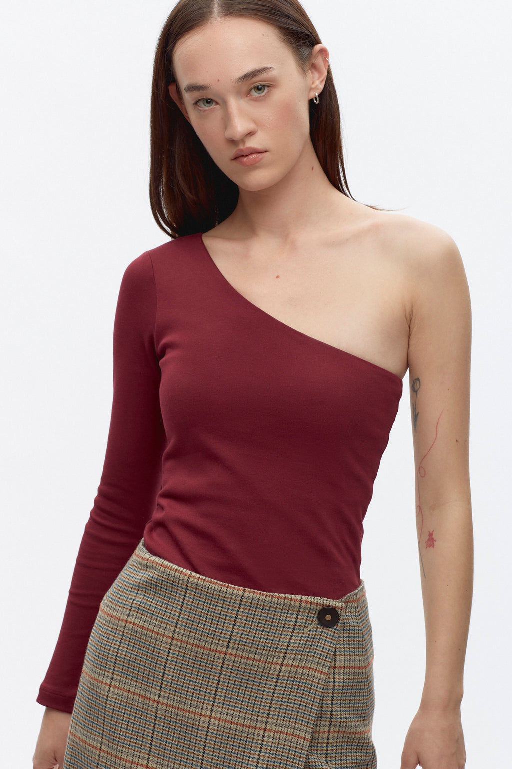 Women's Faten Shirt in Burgundy