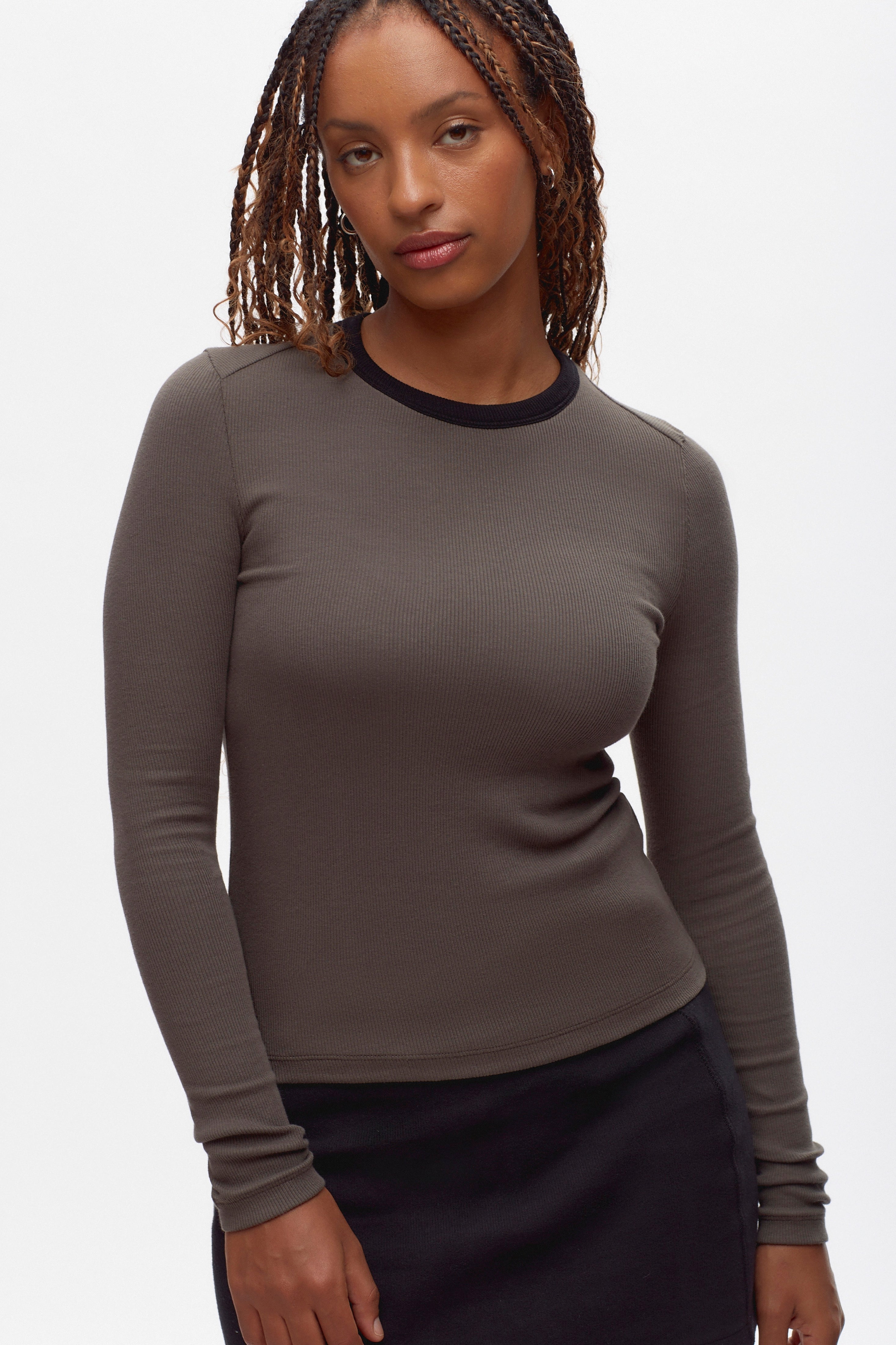 Women's Fitted Rib Longsleeve