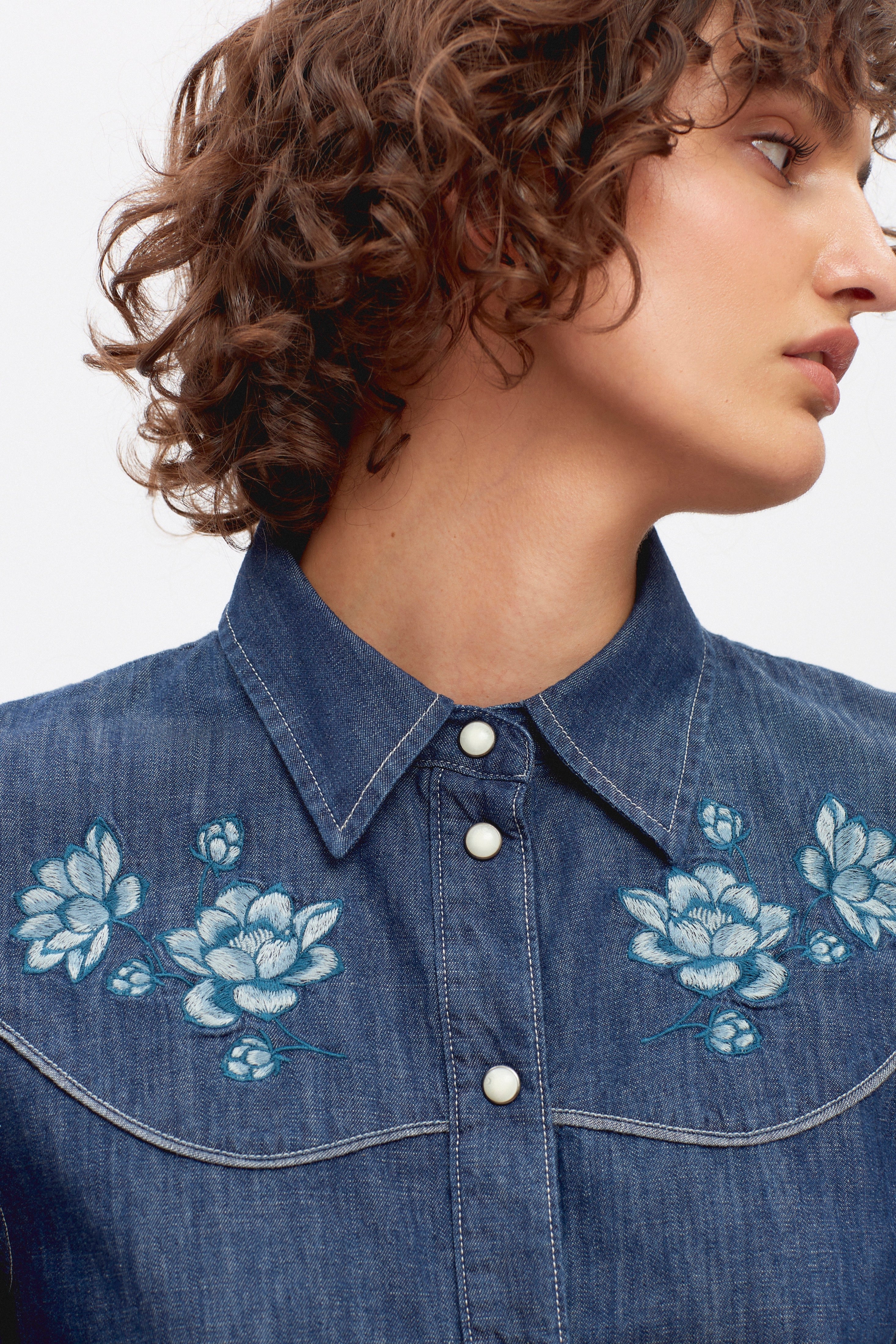 Women's Halim Shirt in Rinse