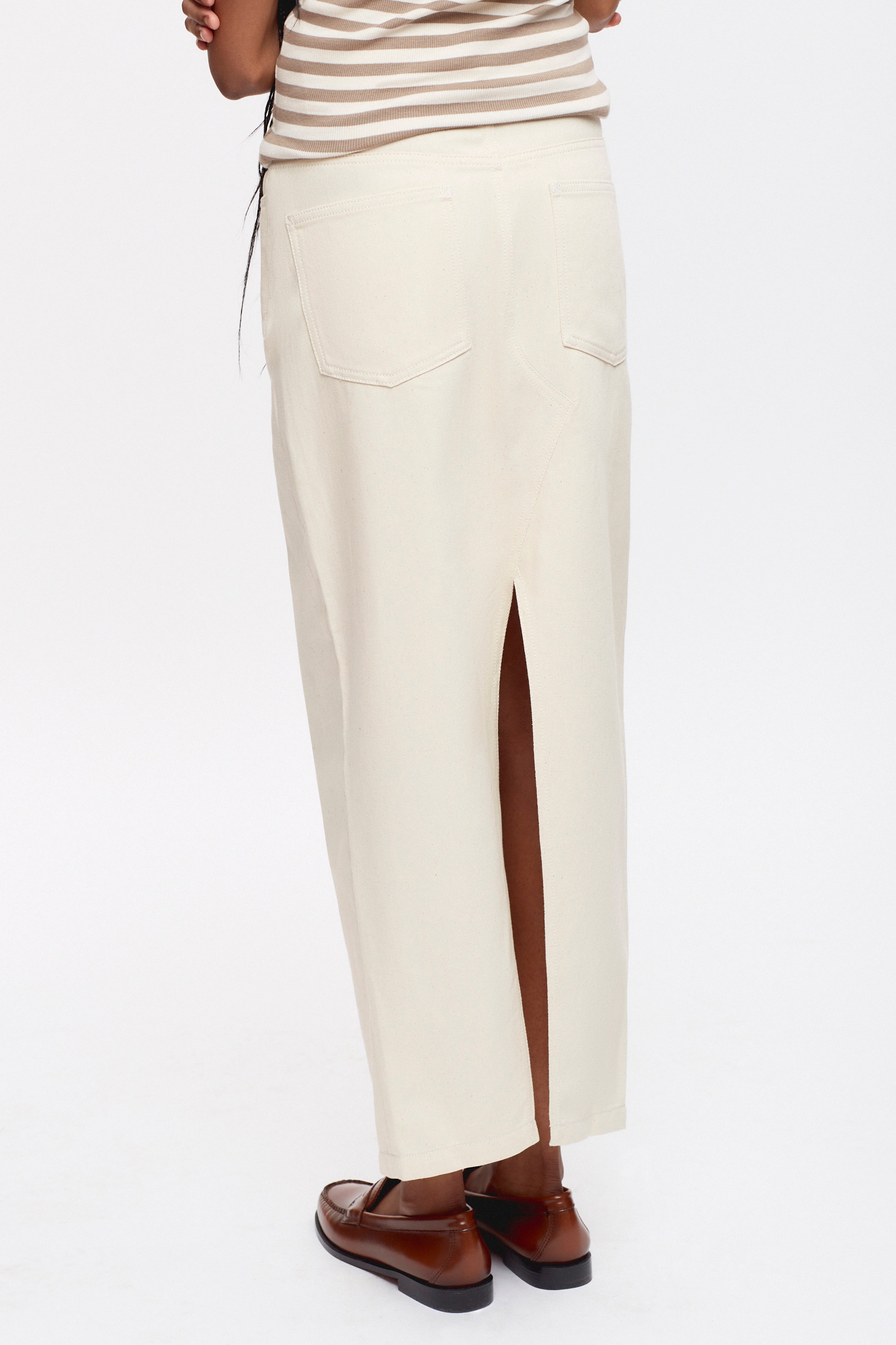 Lily Denim Skirt in Natural