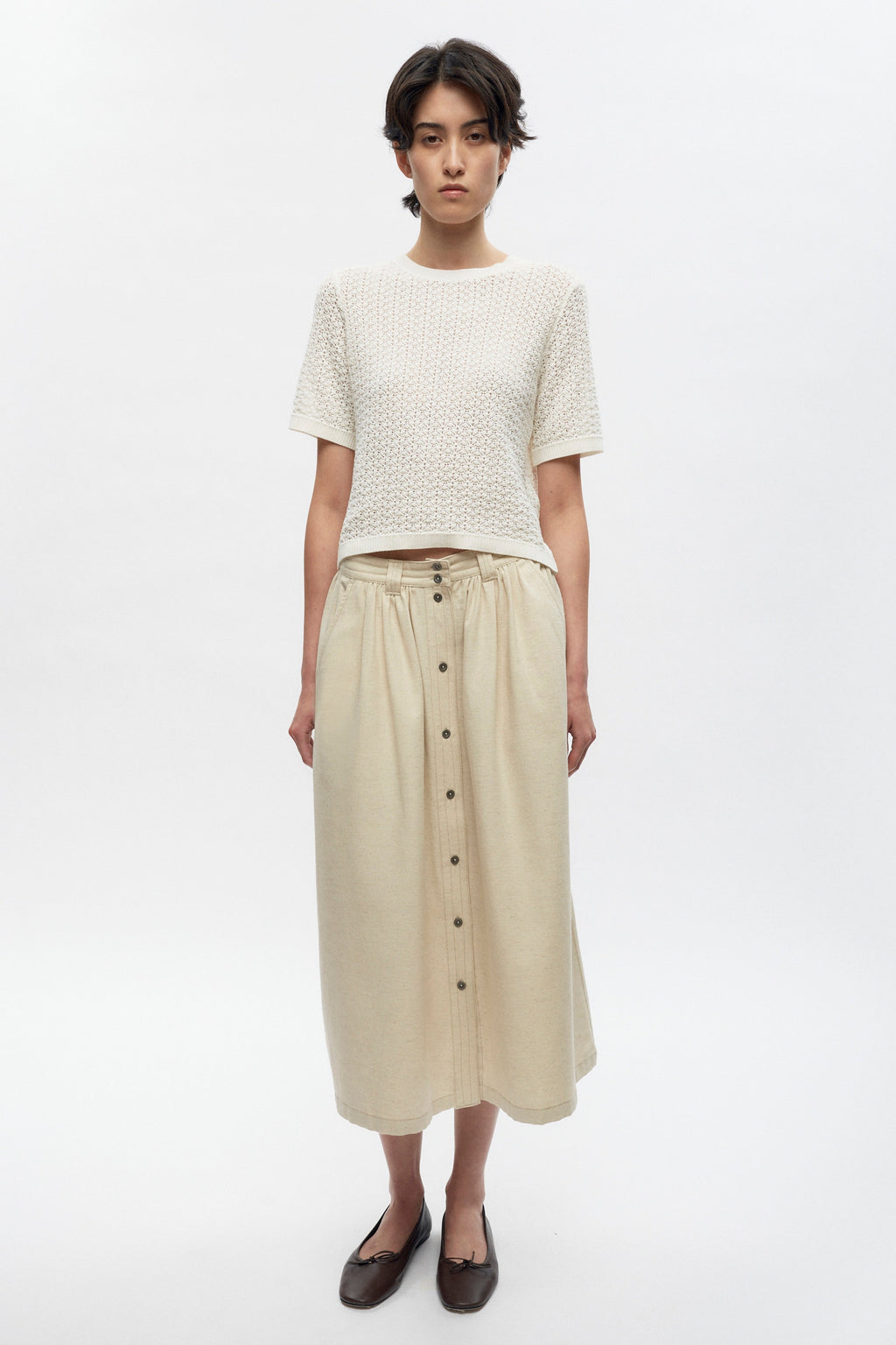 Cami is 5ft 11in, a regular size S and wearing a S,
