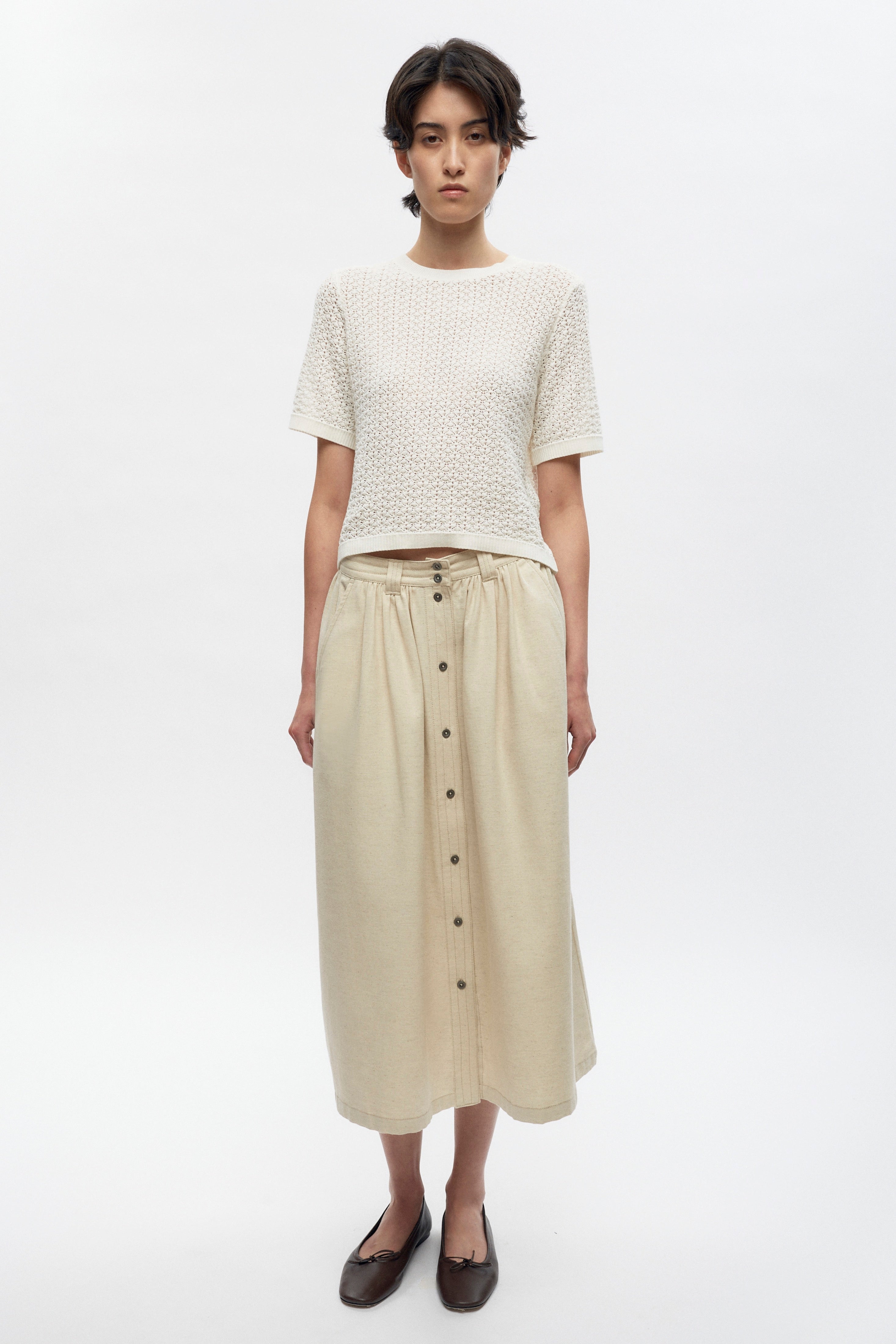 Cami is 5ft 11in, a regular size S and wearing a S,
