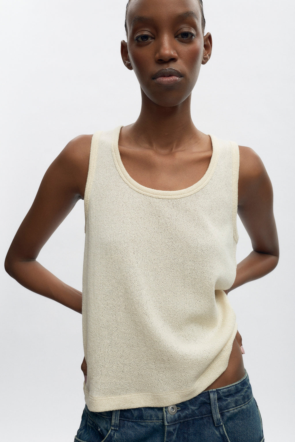 Women's Luxor Jersey Tank in Natural
