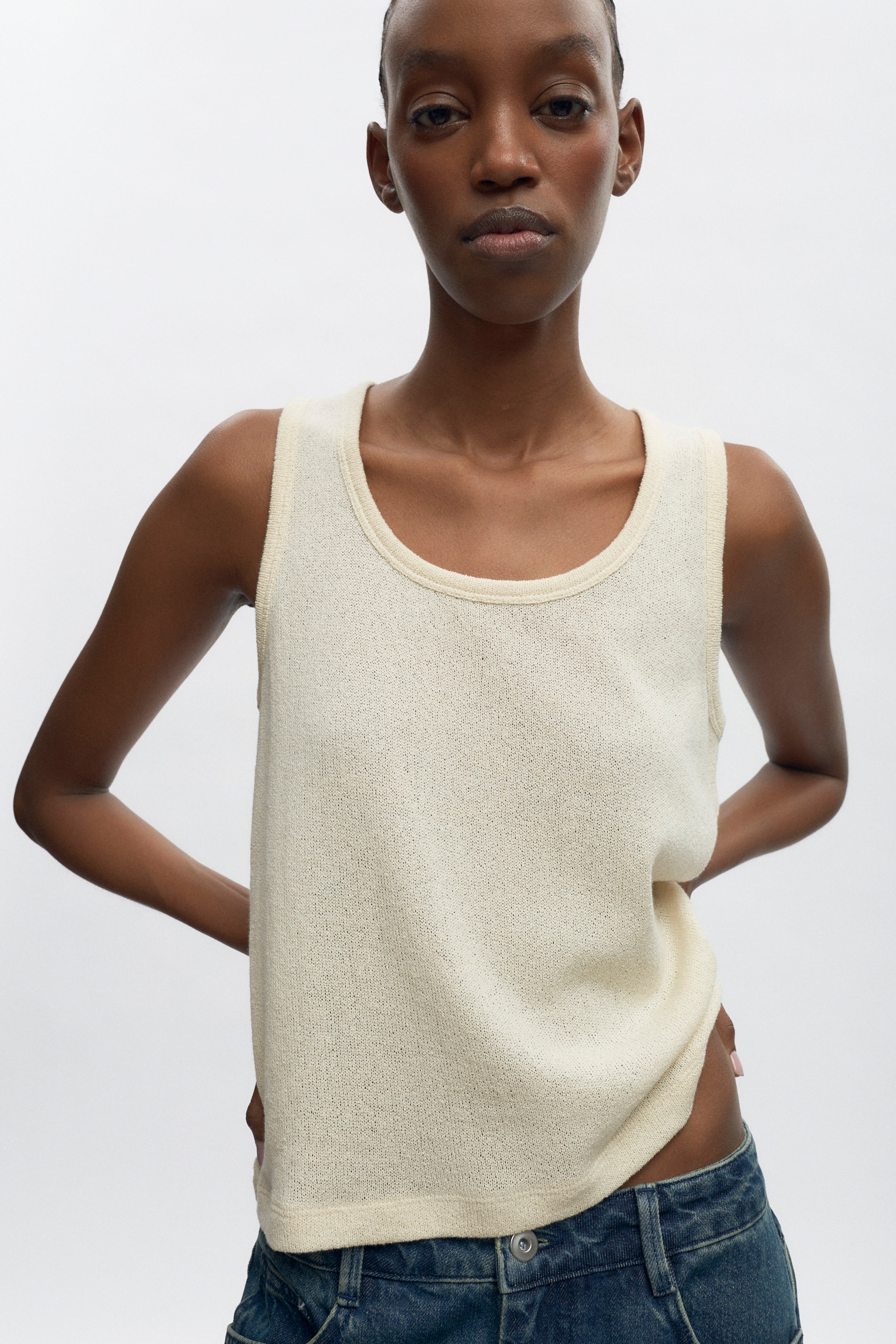 Women's Luxor Jersey Tank in Natural
