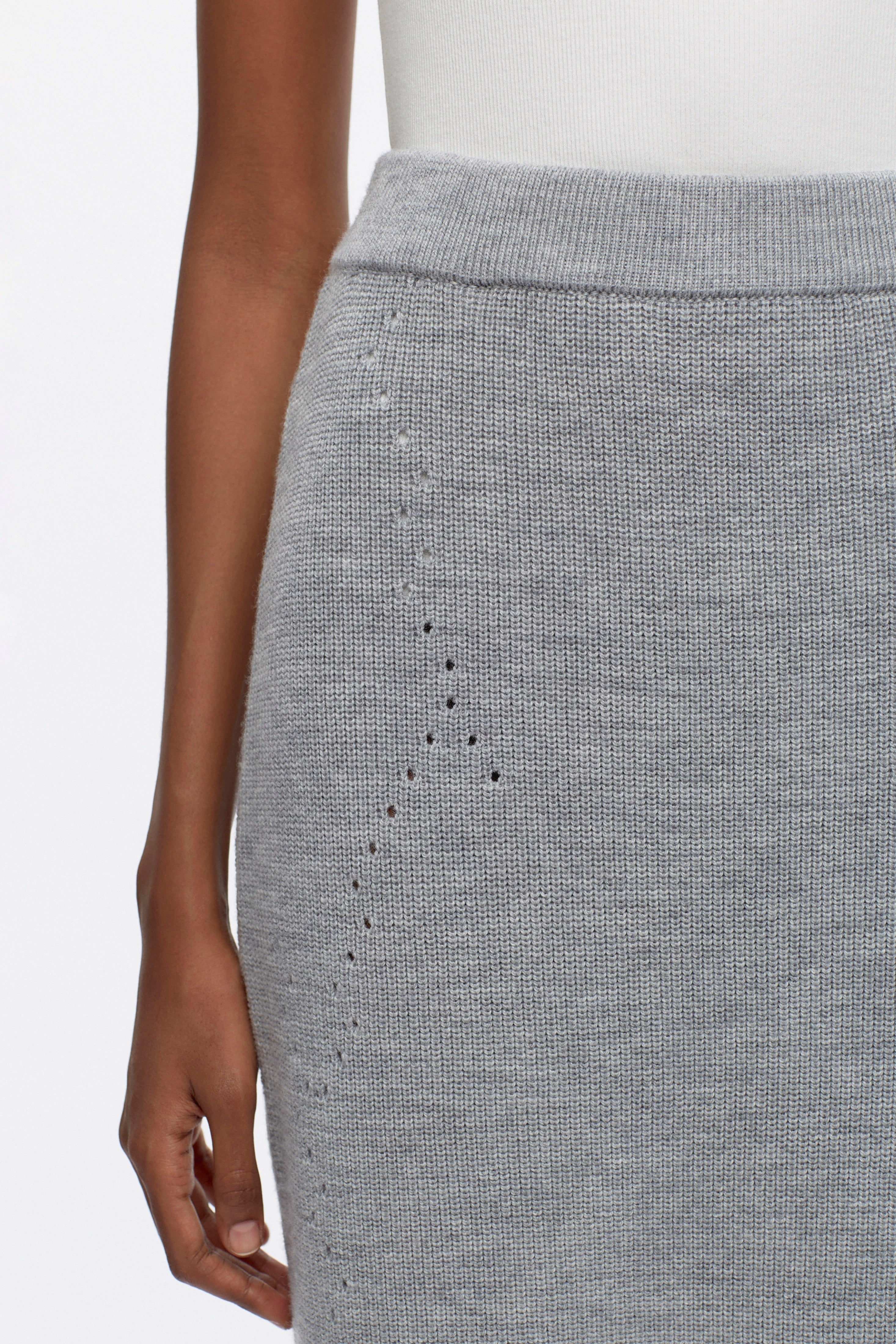 Women's Maadi Skirt in Heather Grey