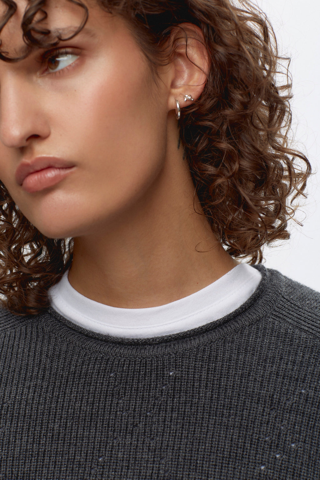 Women's Maadi Sweater in Charcoal Mix