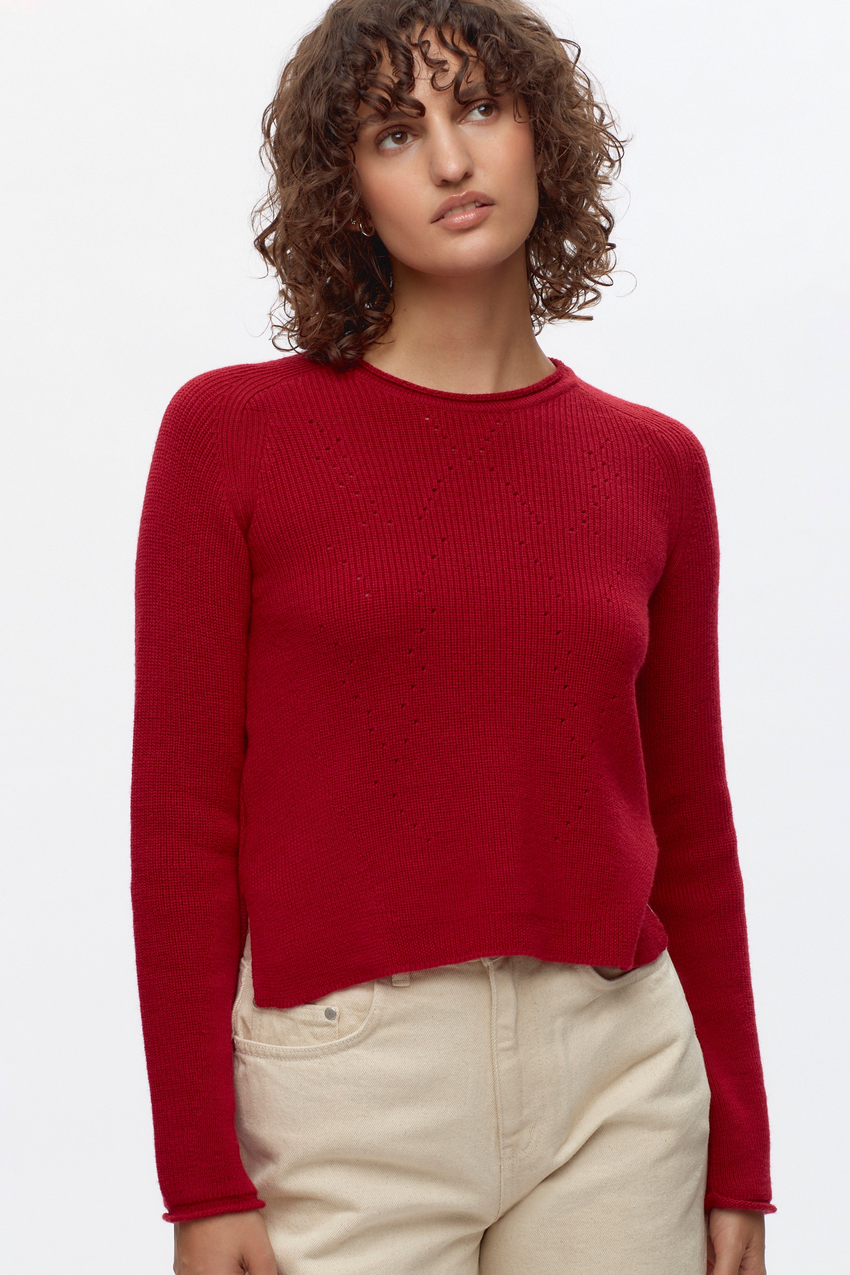 Women's Maadi Sweater in Pomegranate