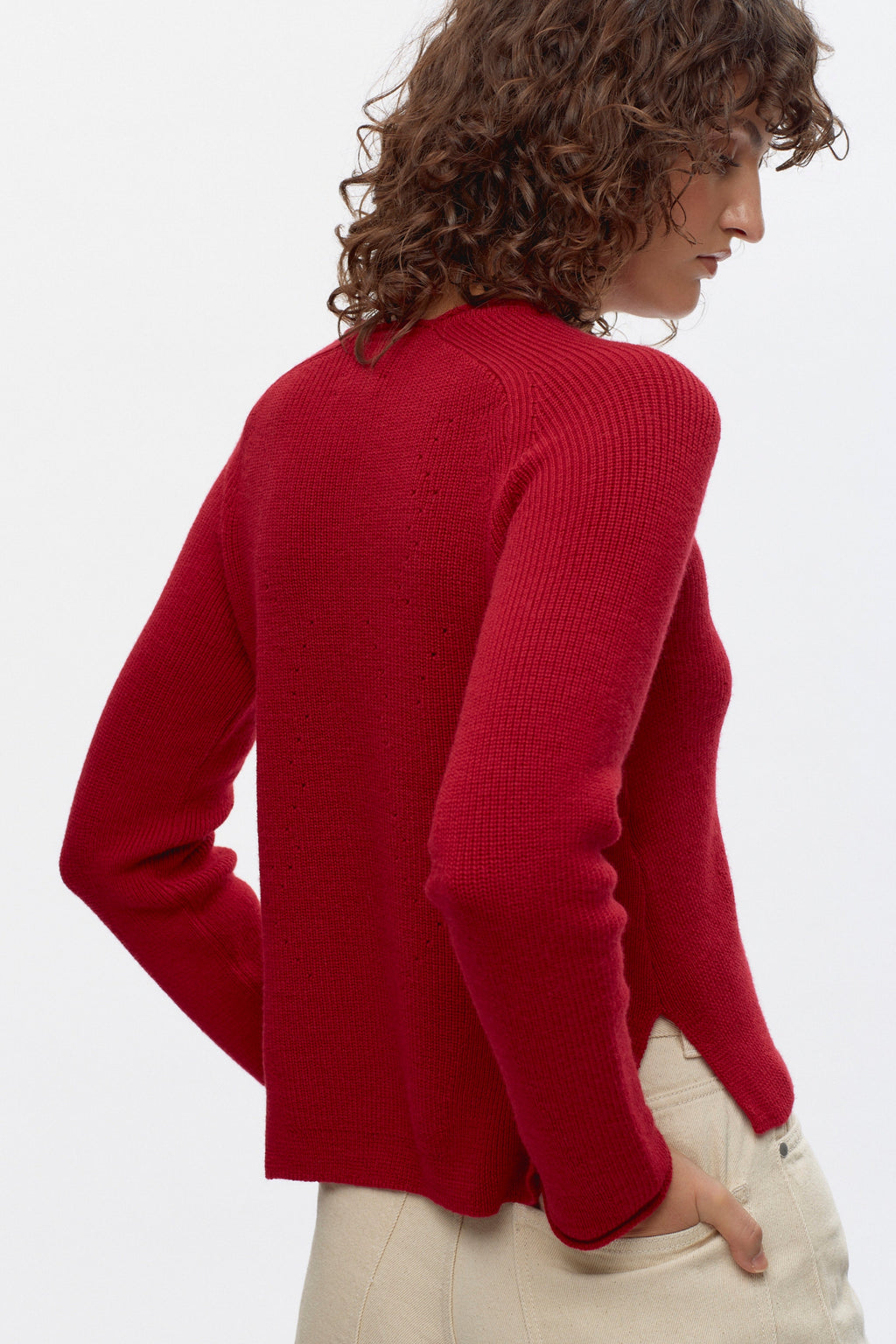 Women's Maadi Sweater in Pomegranate