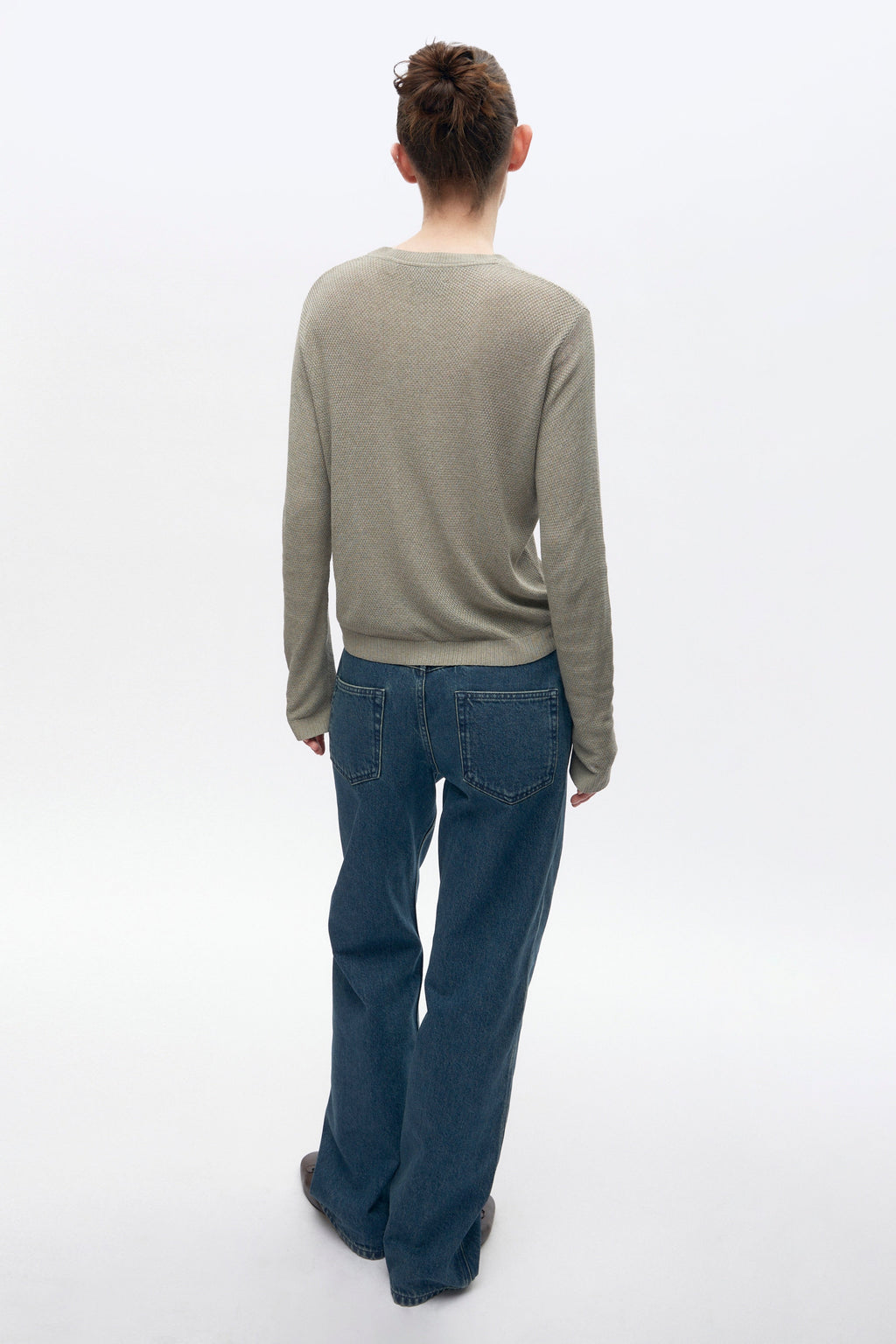 Women's Mesh Longsleeve in Dune Grass