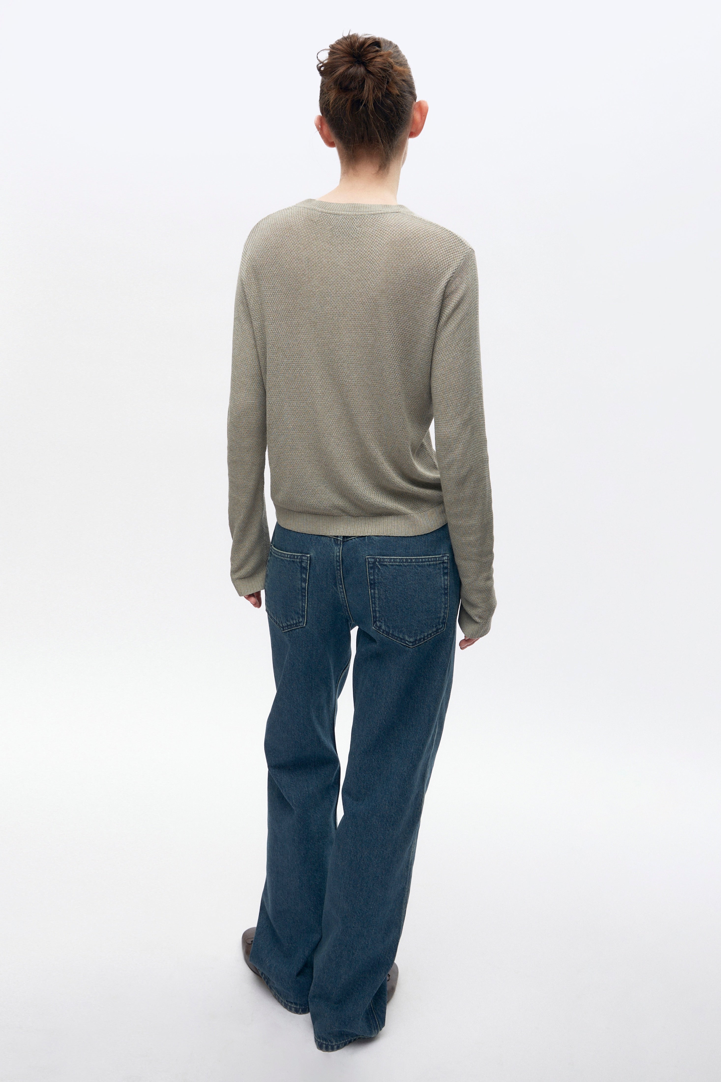 Women's Mesh Longsleeve in Dune Grass