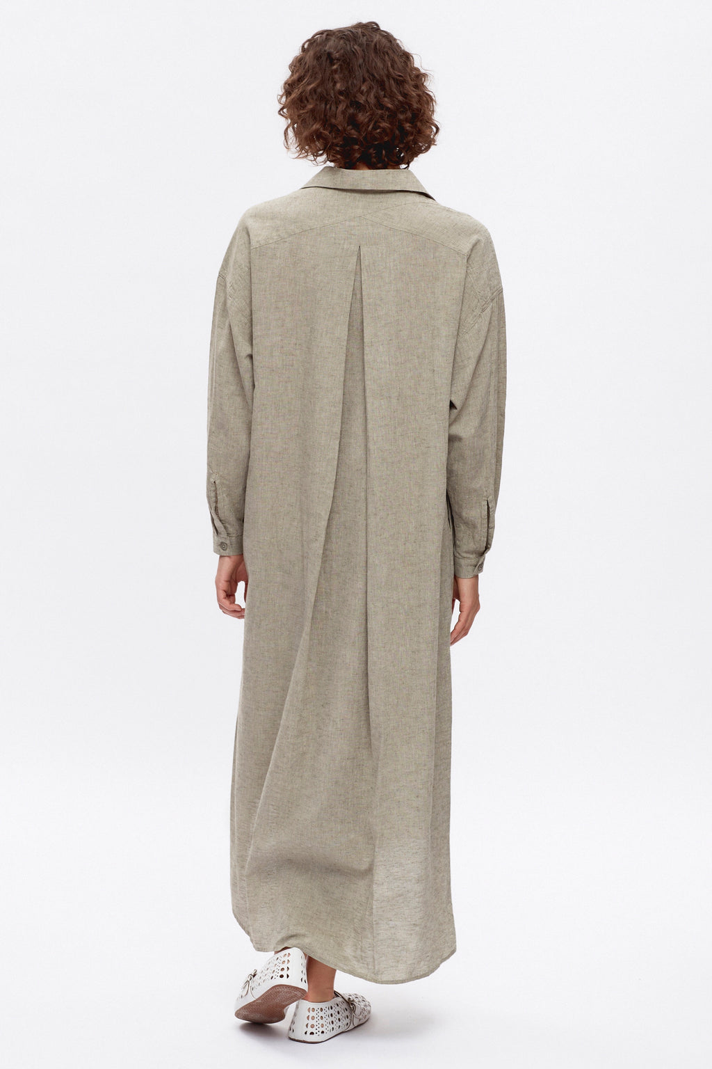 Women's Nawal Dress in Dusty Olive