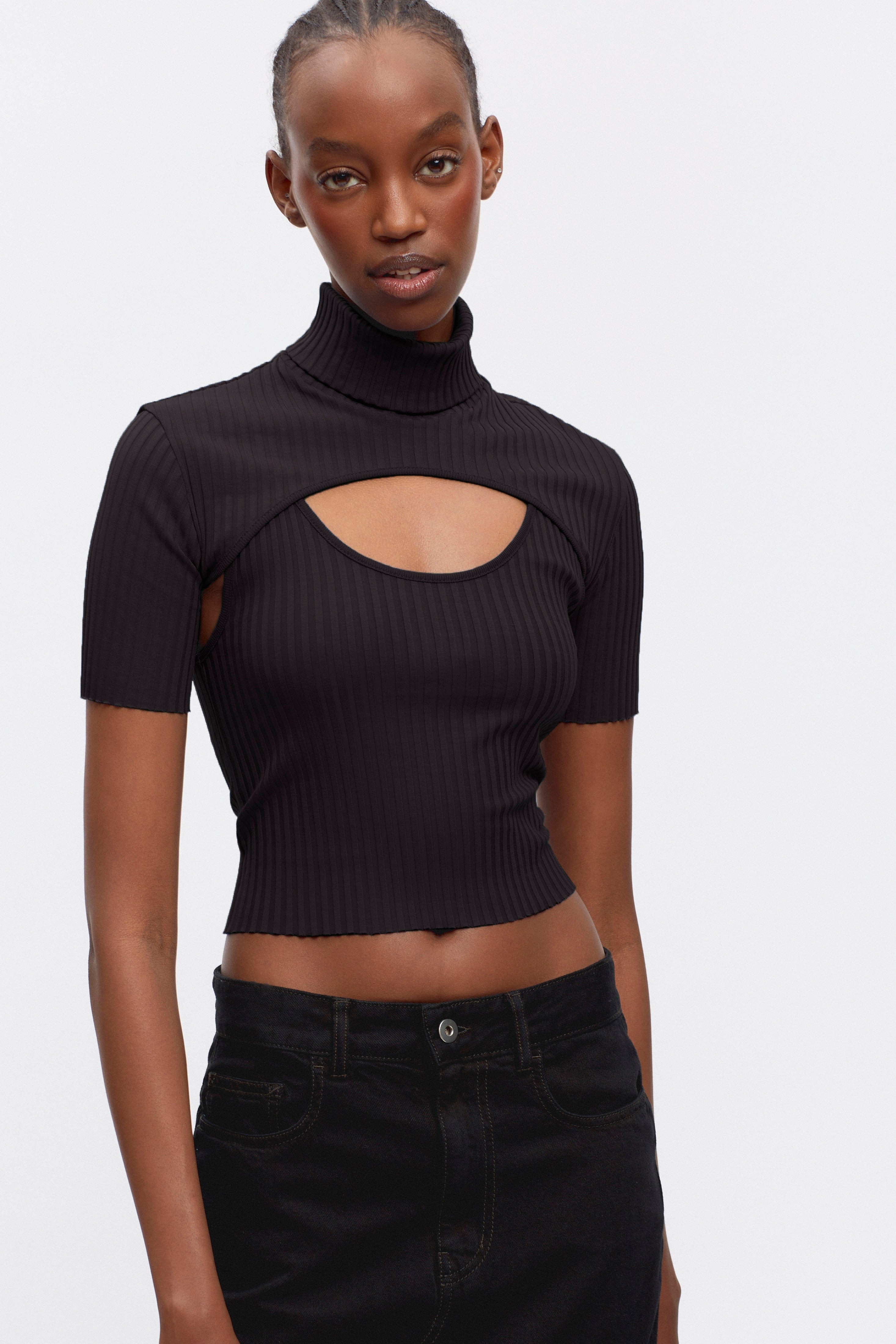 Women's Nile Rib Mini Shrug in Black