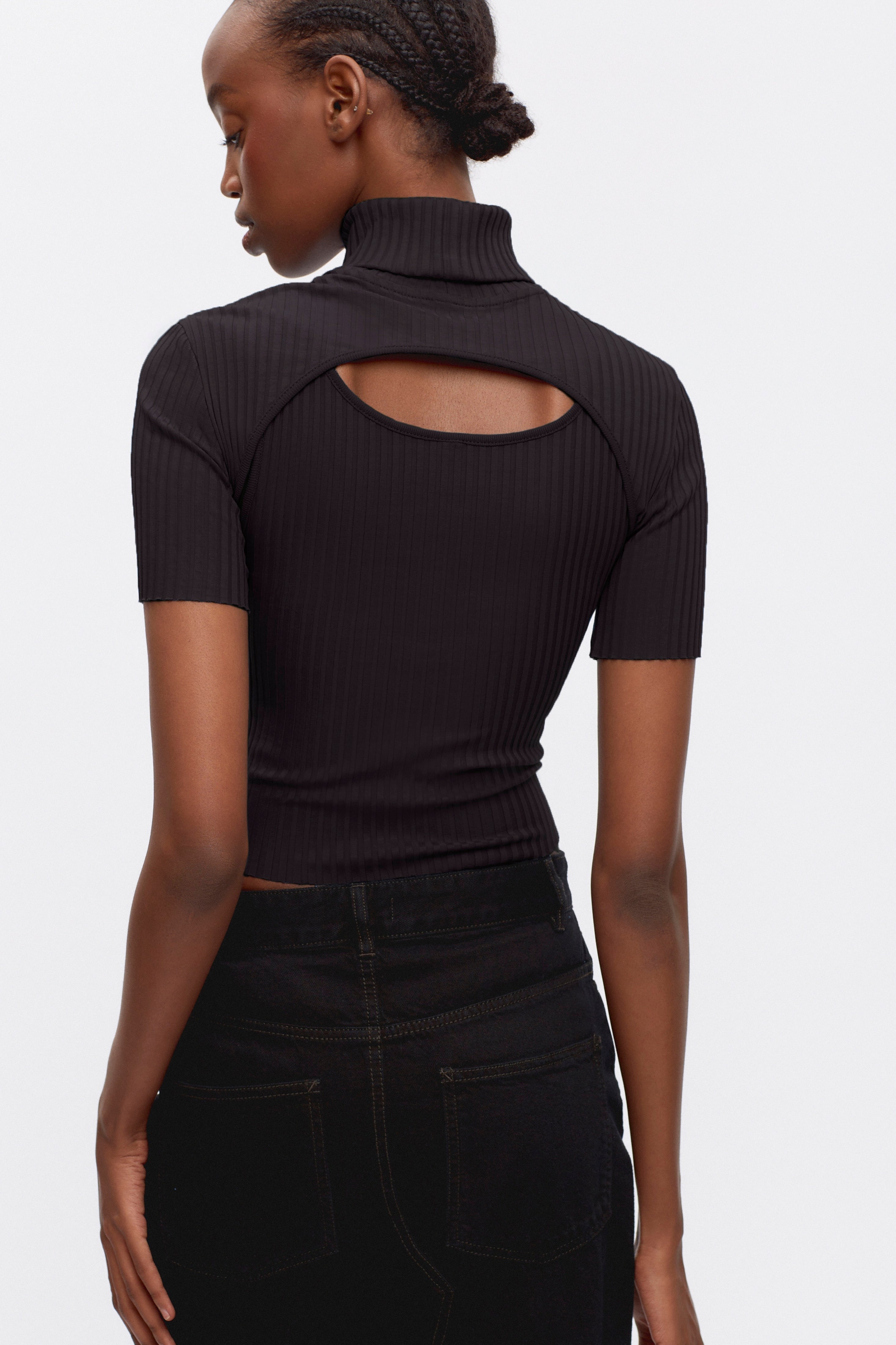 Women's Nile Rib Mini Shrug in Black