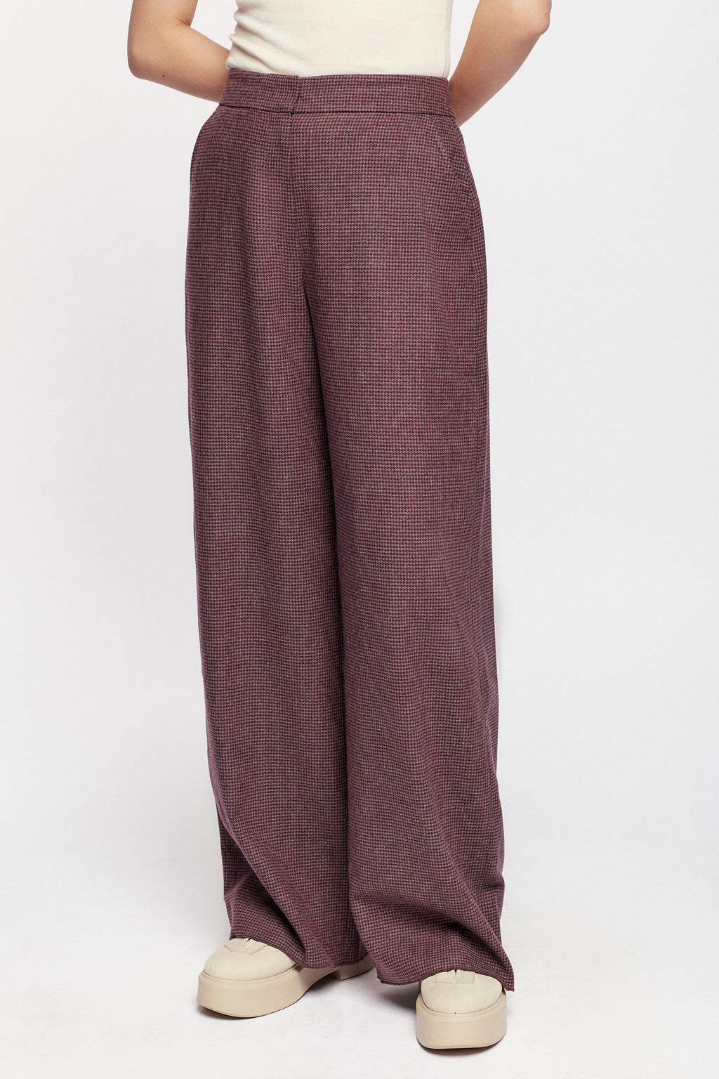 Nuba Wool Trouser in Houndstooth 417